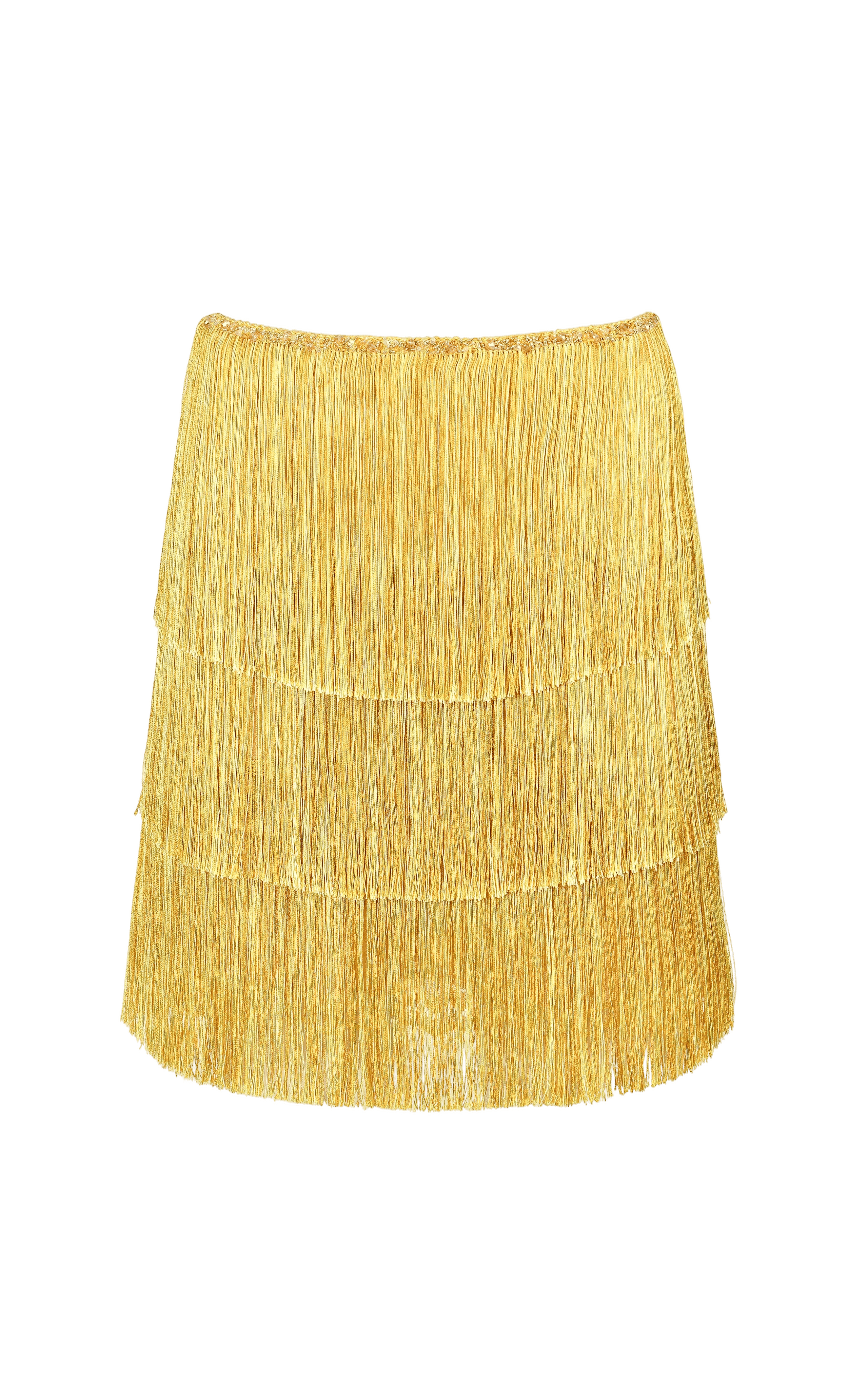 Sunlight Fringe Mini Skirt made by Francesca Miranda