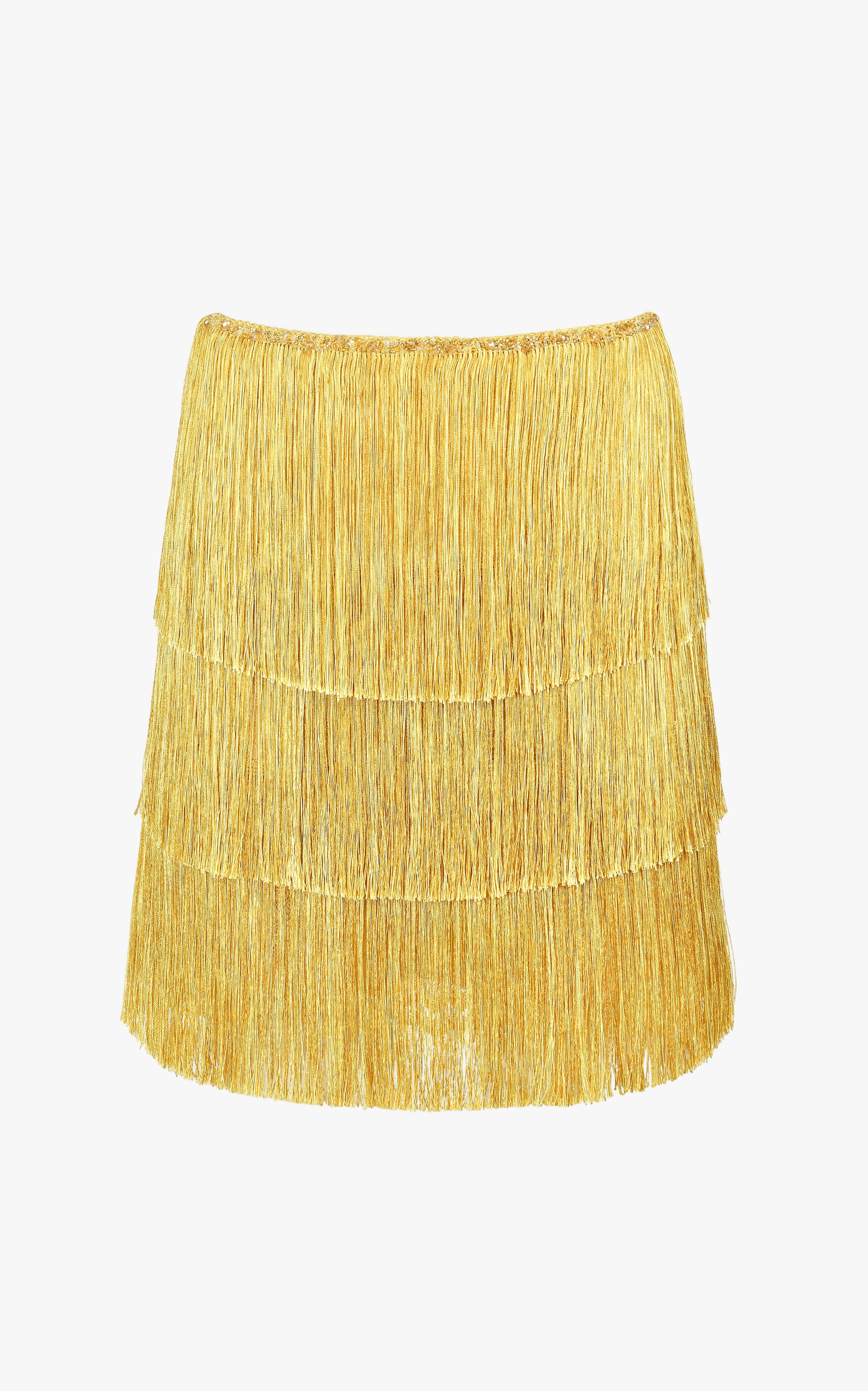 Sunlight Fringe Mini Skirt made by Francesca Miranda