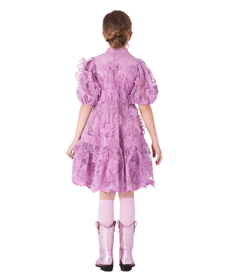 Floral Lace Girls Dress made by Mama Luma