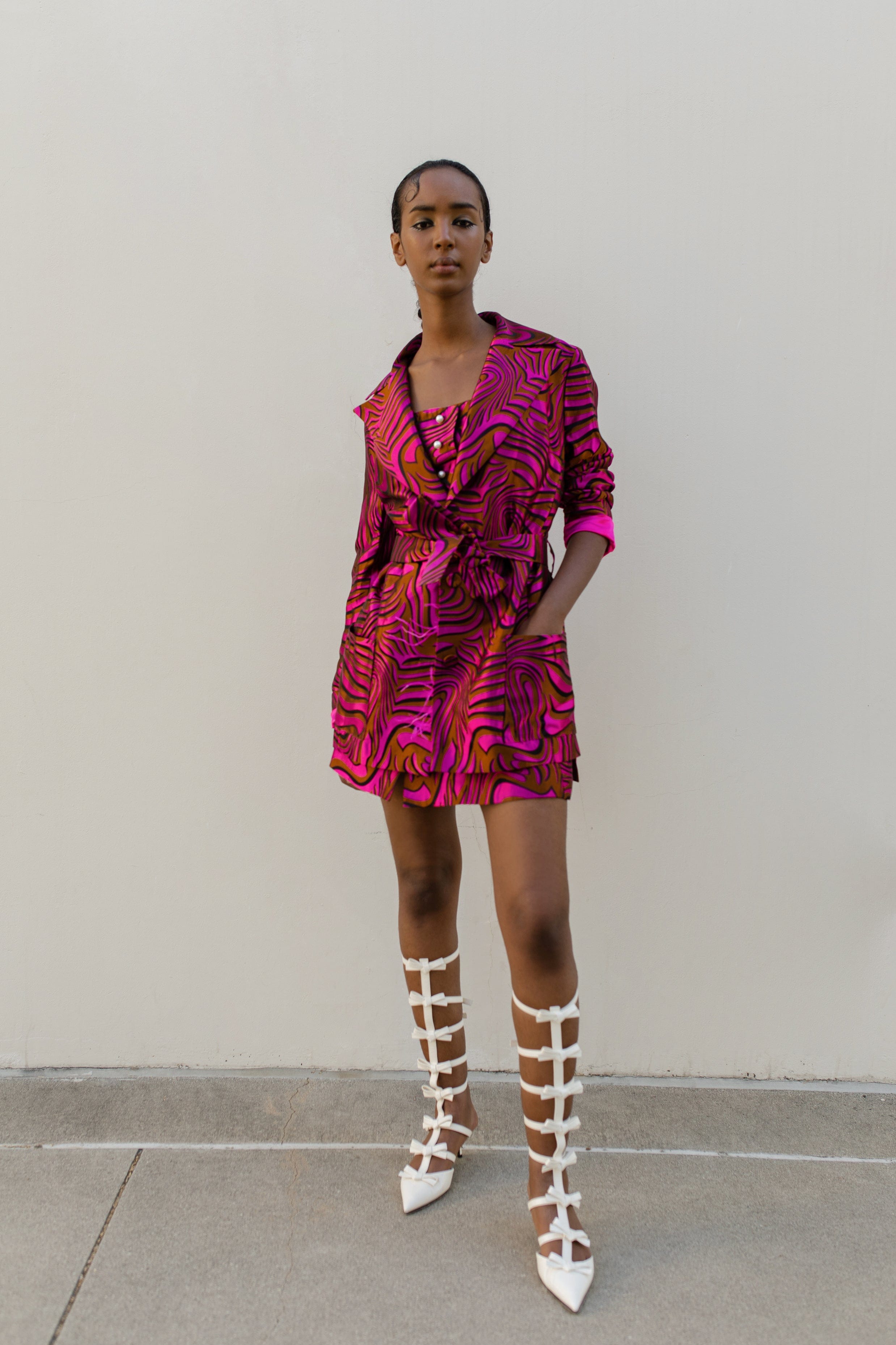 Raspberry Marilyn Jacket №23 made by ANDREEVA