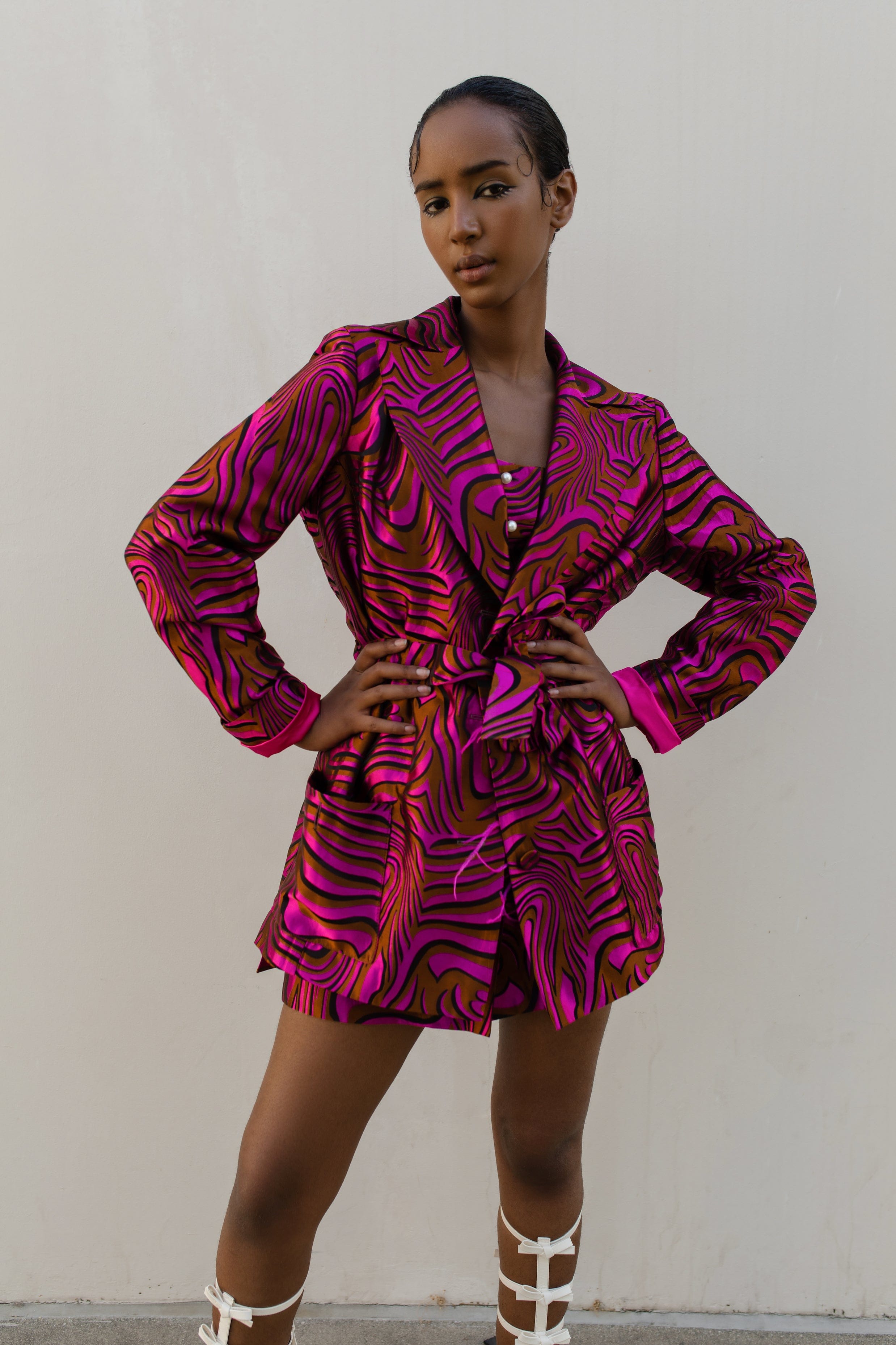 Raspberry Marilyn Jacket №23 made by ANDREEVA