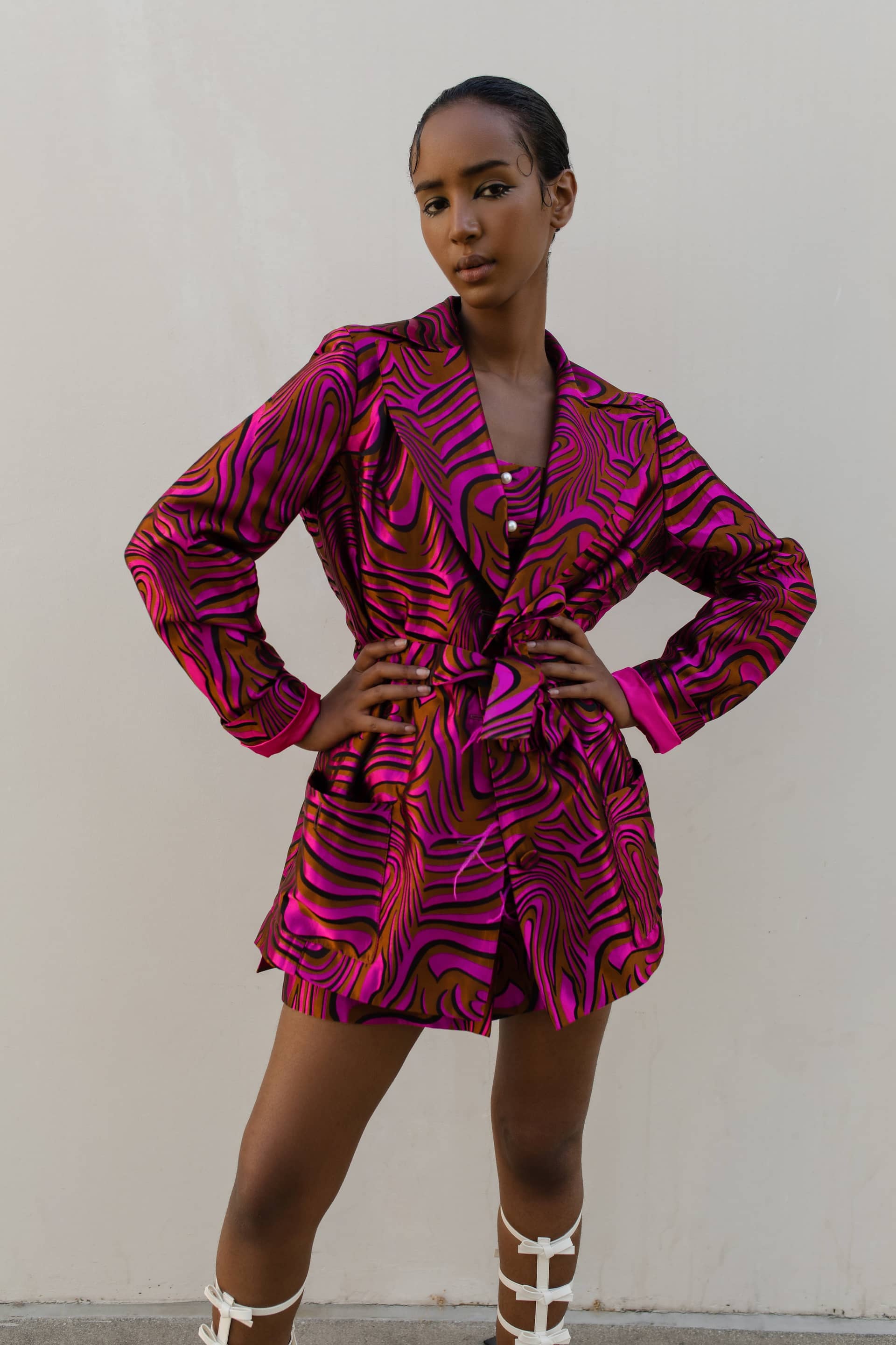 Raspberry Marilyn Jacket №23 made by ANDREEVA