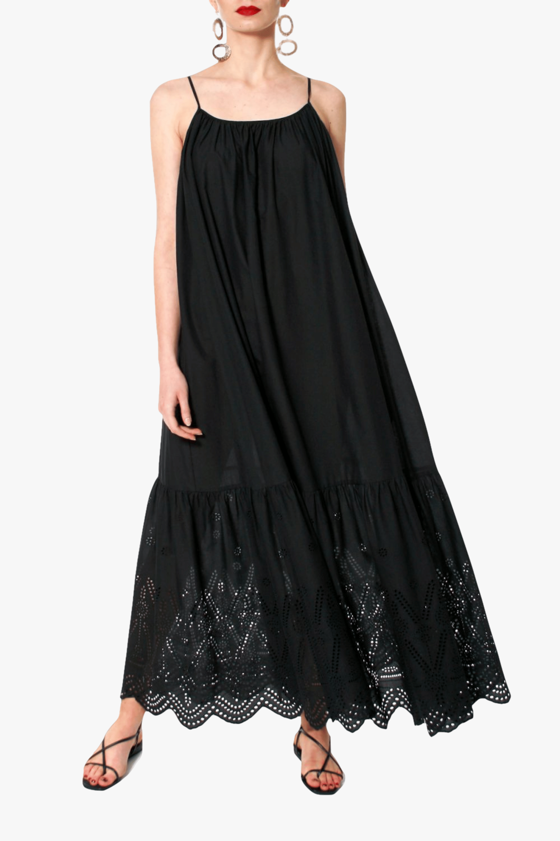 Dress Lea Black Beauty in Black made by HALEWSKI