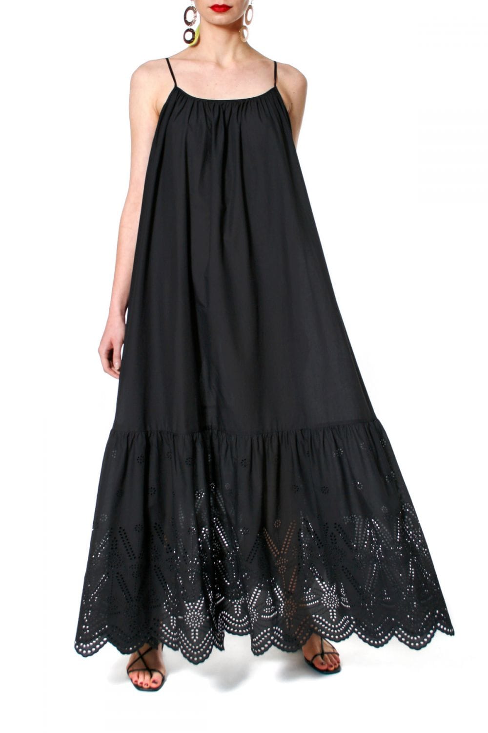 Dress Lea Black Beauty in Black made by HALEWSKI