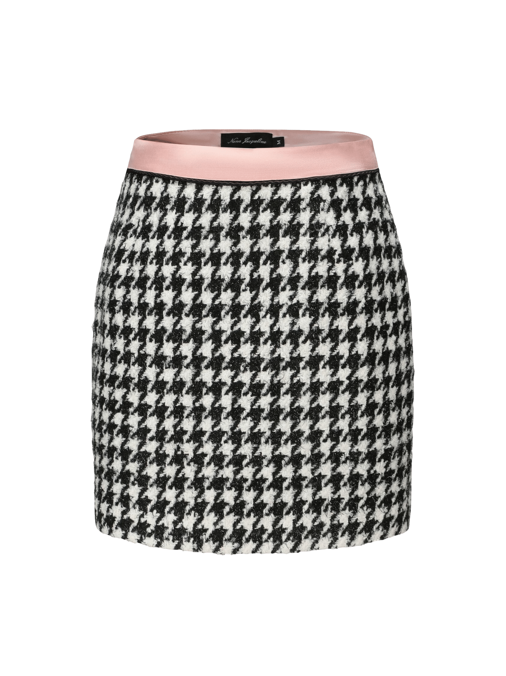 Nadia Skirt (Houndstooth) (Final Sale) in Black made by Nana Jacqueline