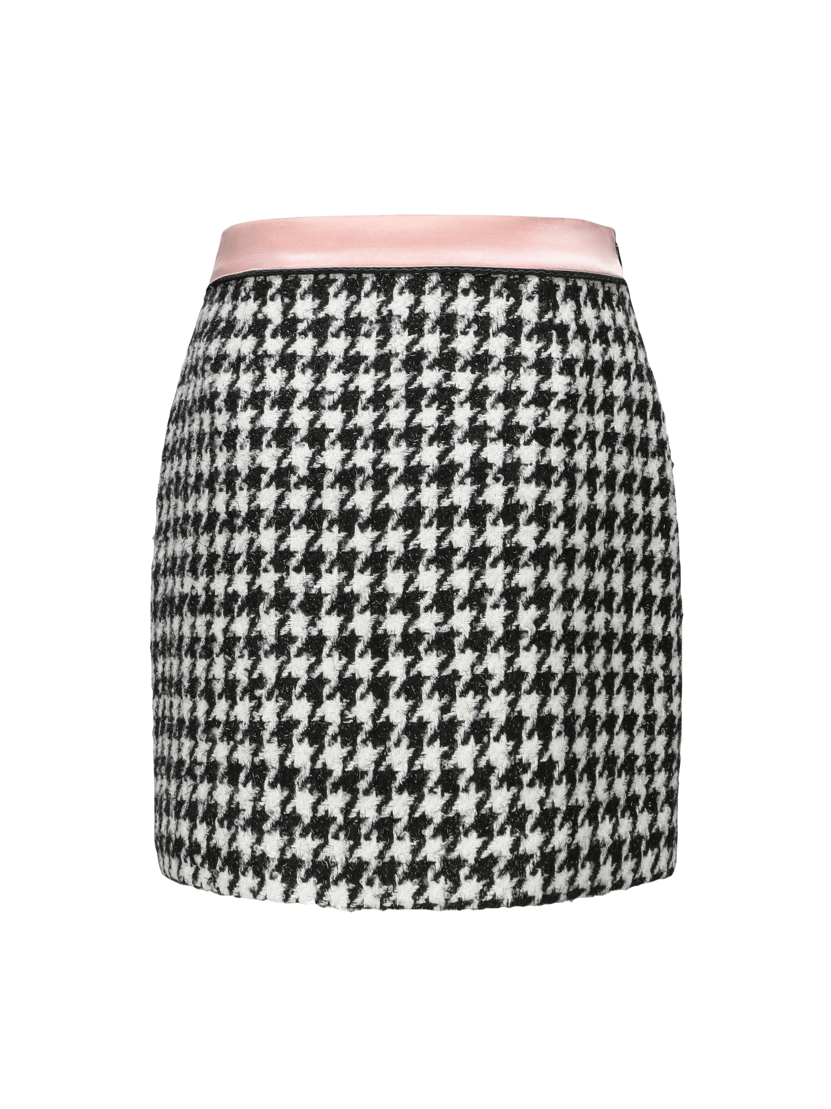 Nadia Skirt (Houndstooth) (Final Sale) in Black made by Nana Jacqueline