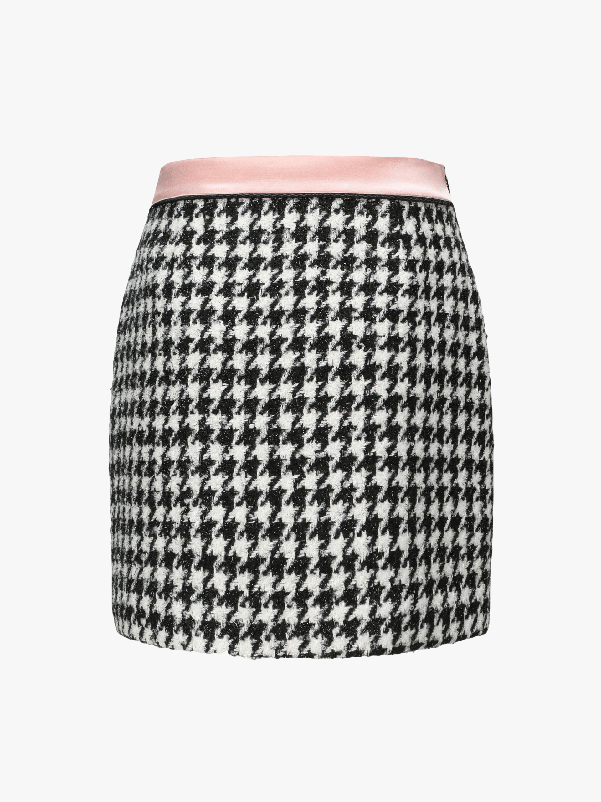 Nadia Skirt (Houndstooth) (Final Sale) in Black made by Nana Jacqueline