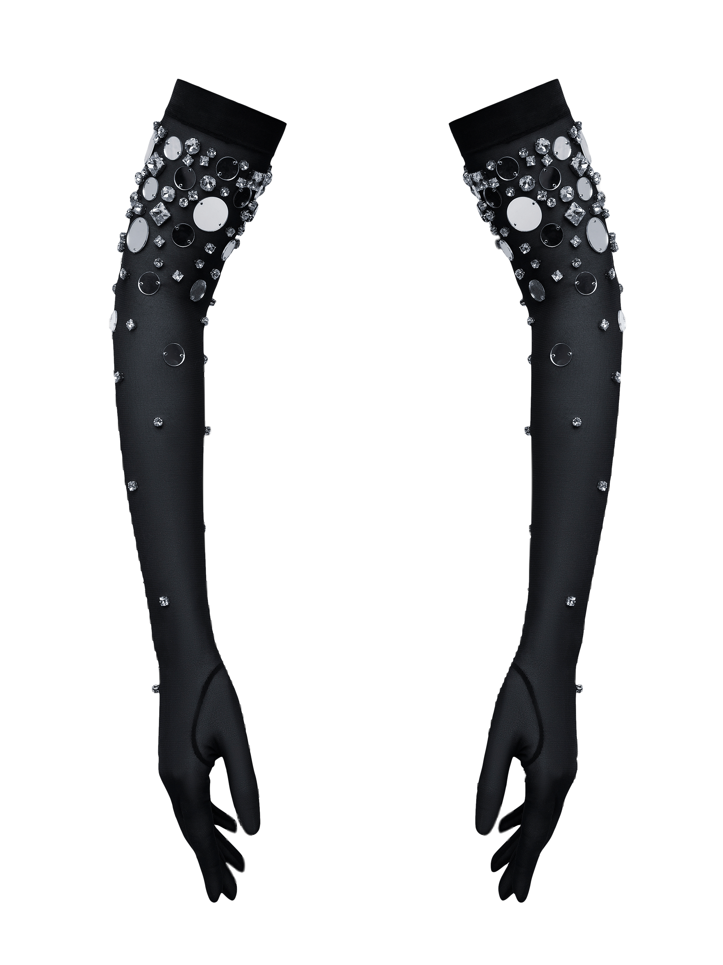 Opera-Length Embellished Gloves made by NDS The Label