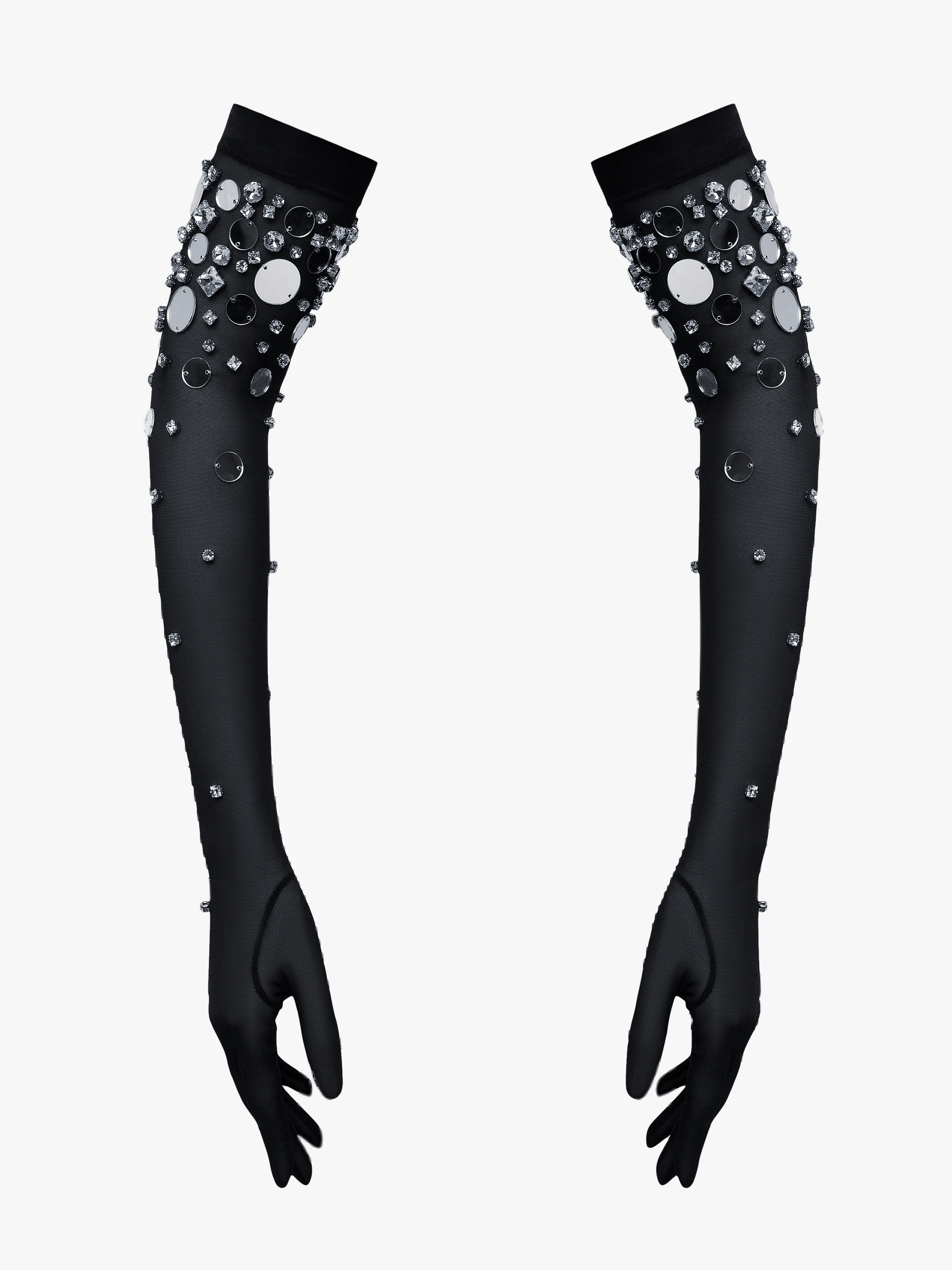 Opera-Length Embellished Gloves made by NDS The Label