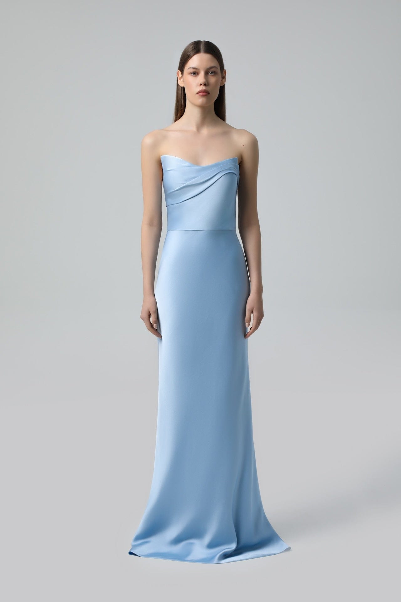 Strapless Draped Bustier Gown made by NDS The Label