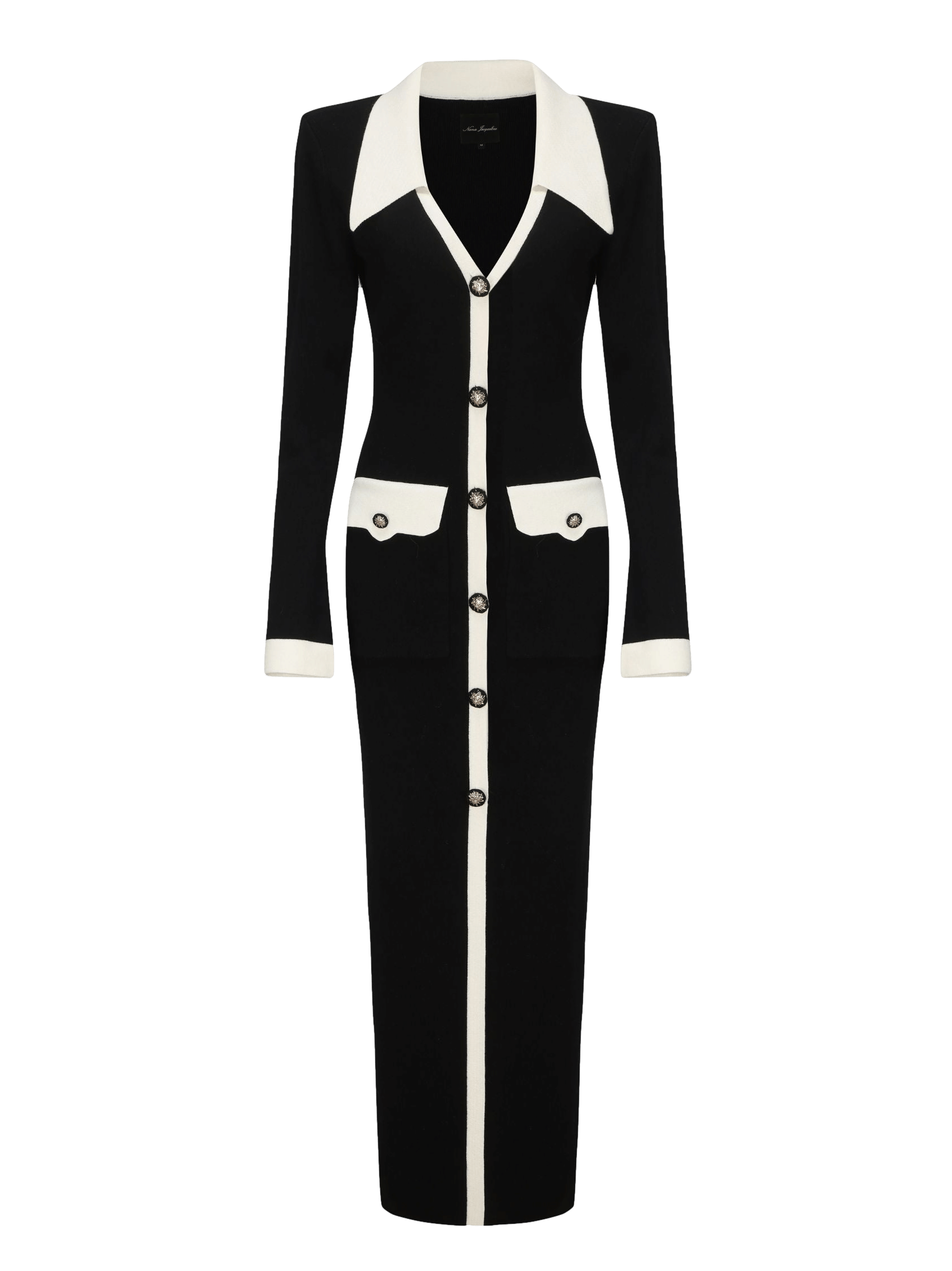 Felicity Long Knit Cardigan (Black) in Black made by Nana Jacqueline