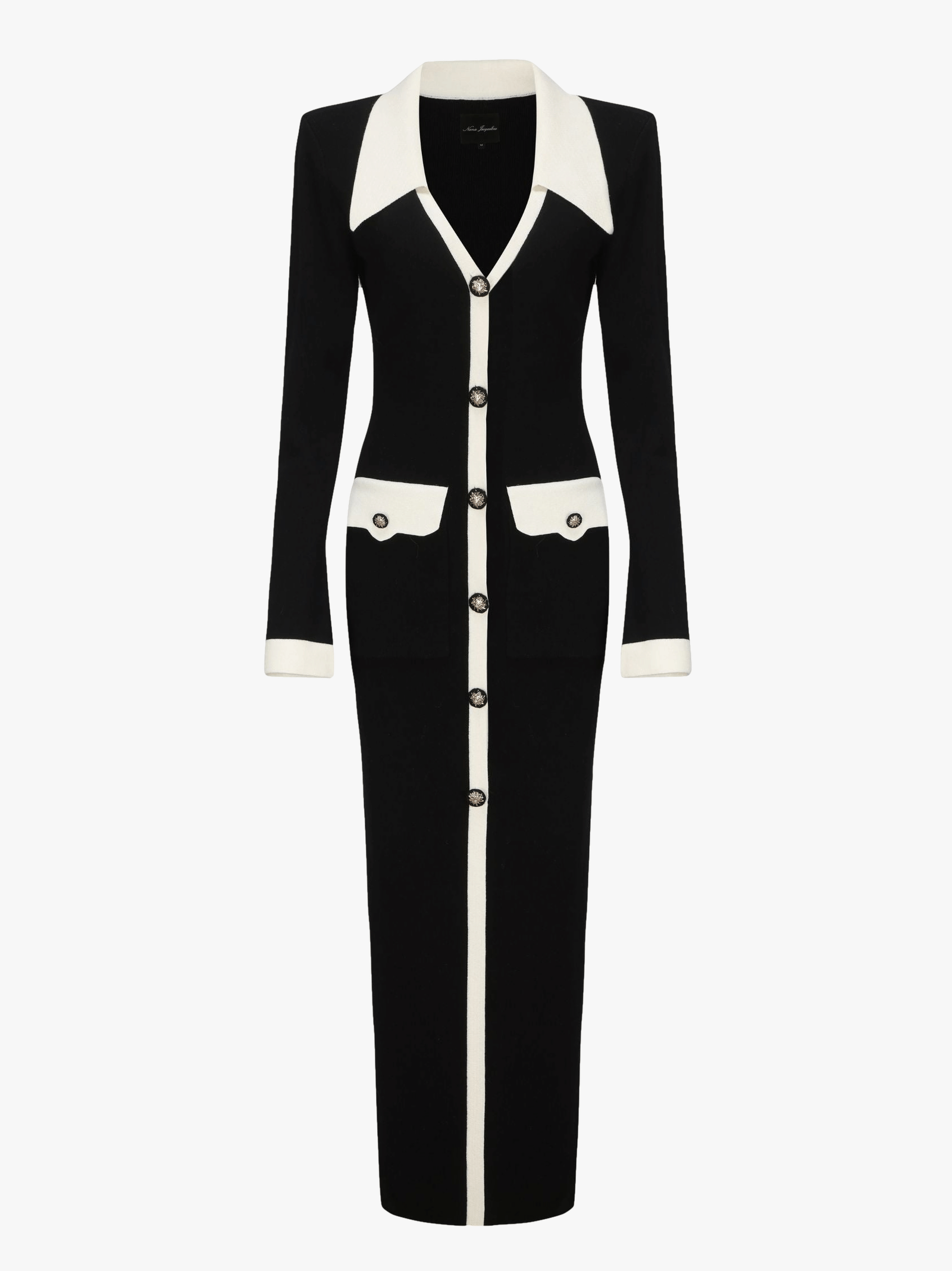 Felicity Long Knit Cardigan (Black) in Black made by Nana Jacqueline