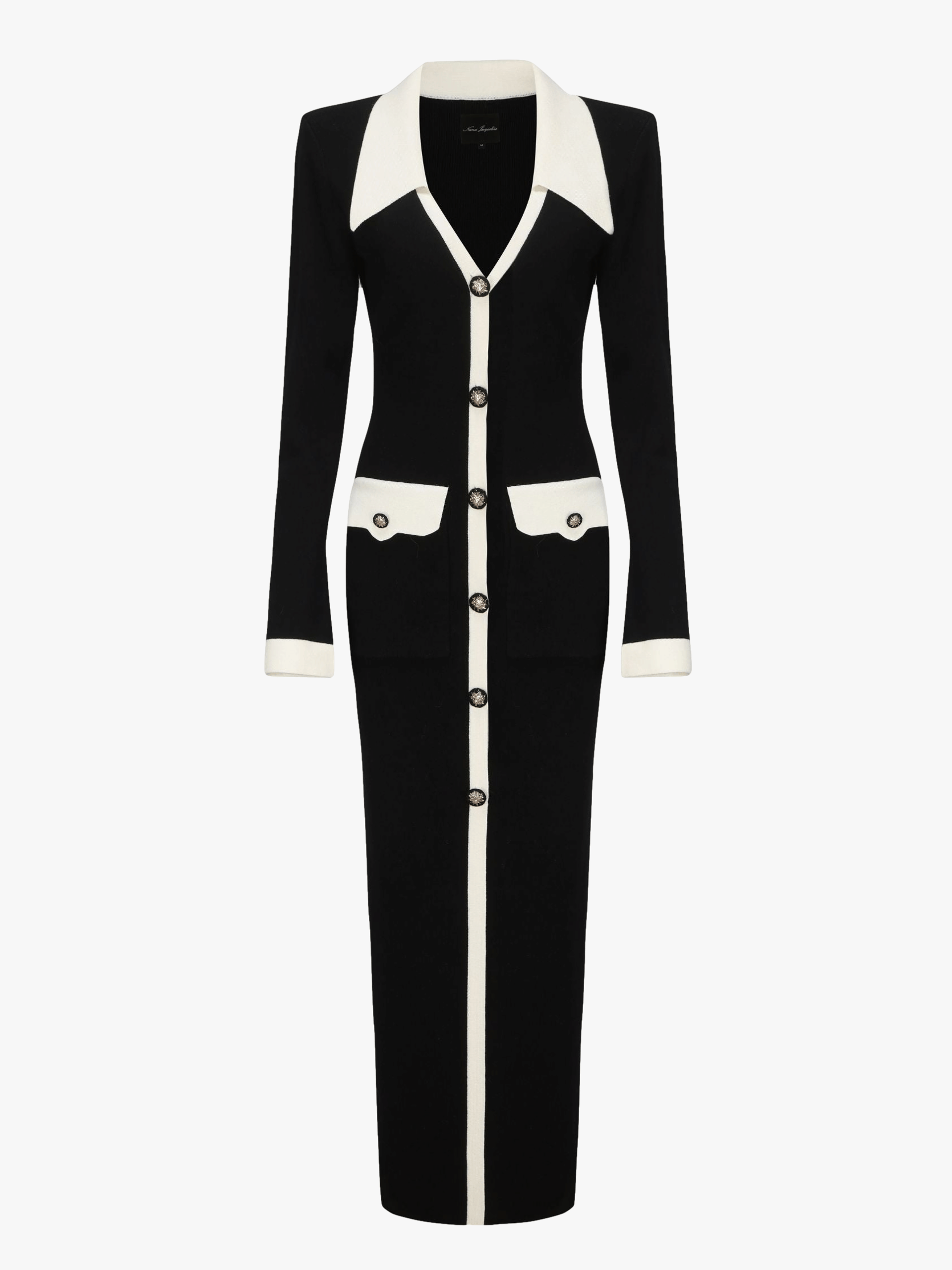 Felicity Long Knit Cardigan (Black) in Black made by Nana Jacqueline