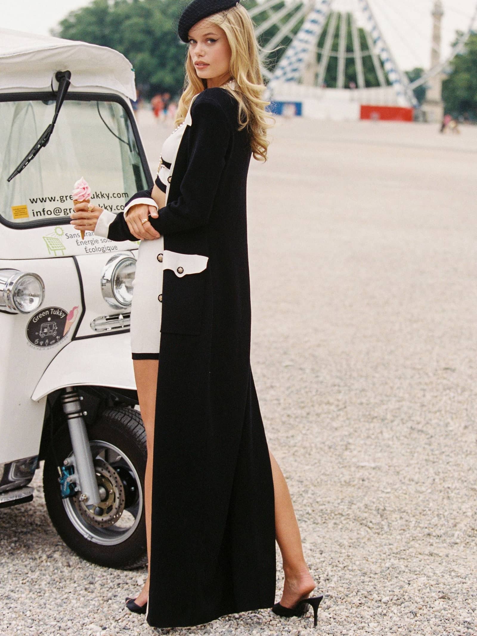 Felicity Long Knit Cardigan (Black) in Black made by Nana Jacqueline