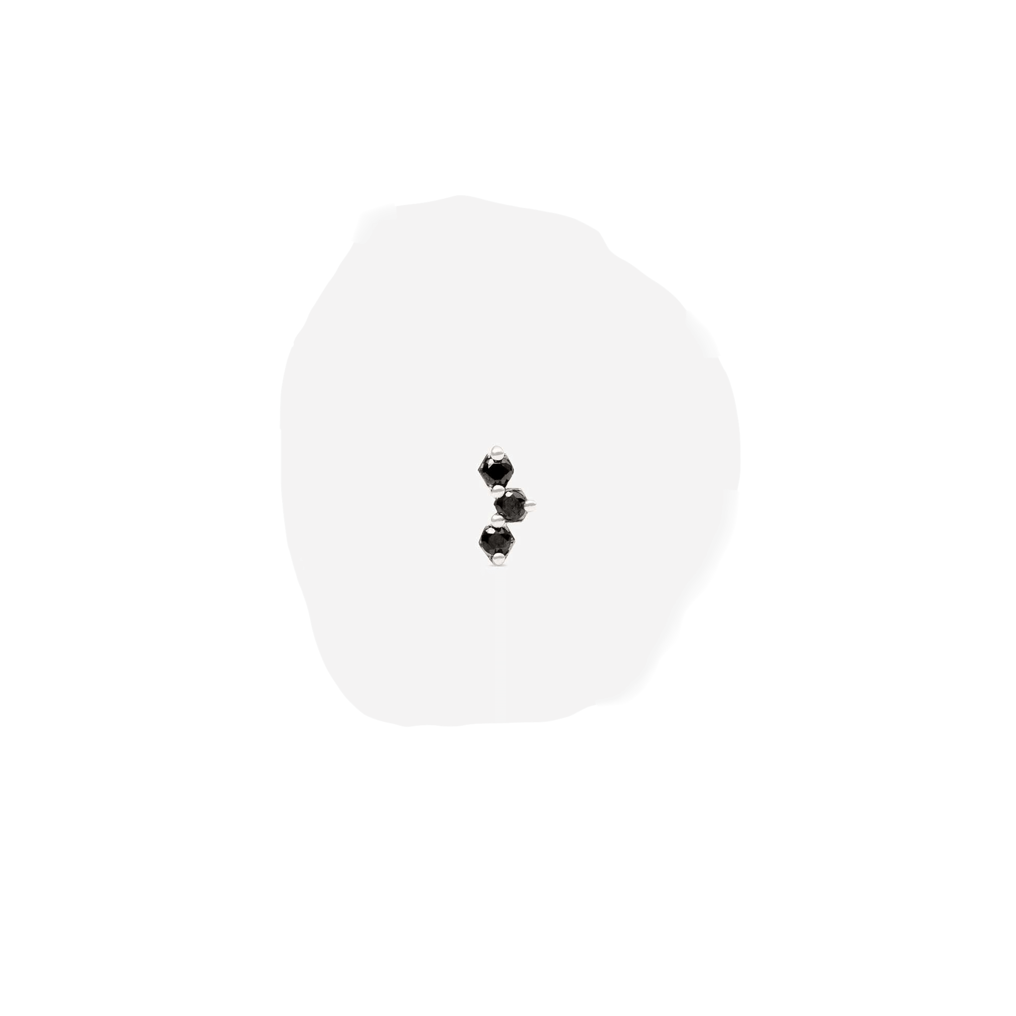 HONEY I'M HOME LABRET BLACK DIAMONDS & WHITE GOLD made by ENNUI