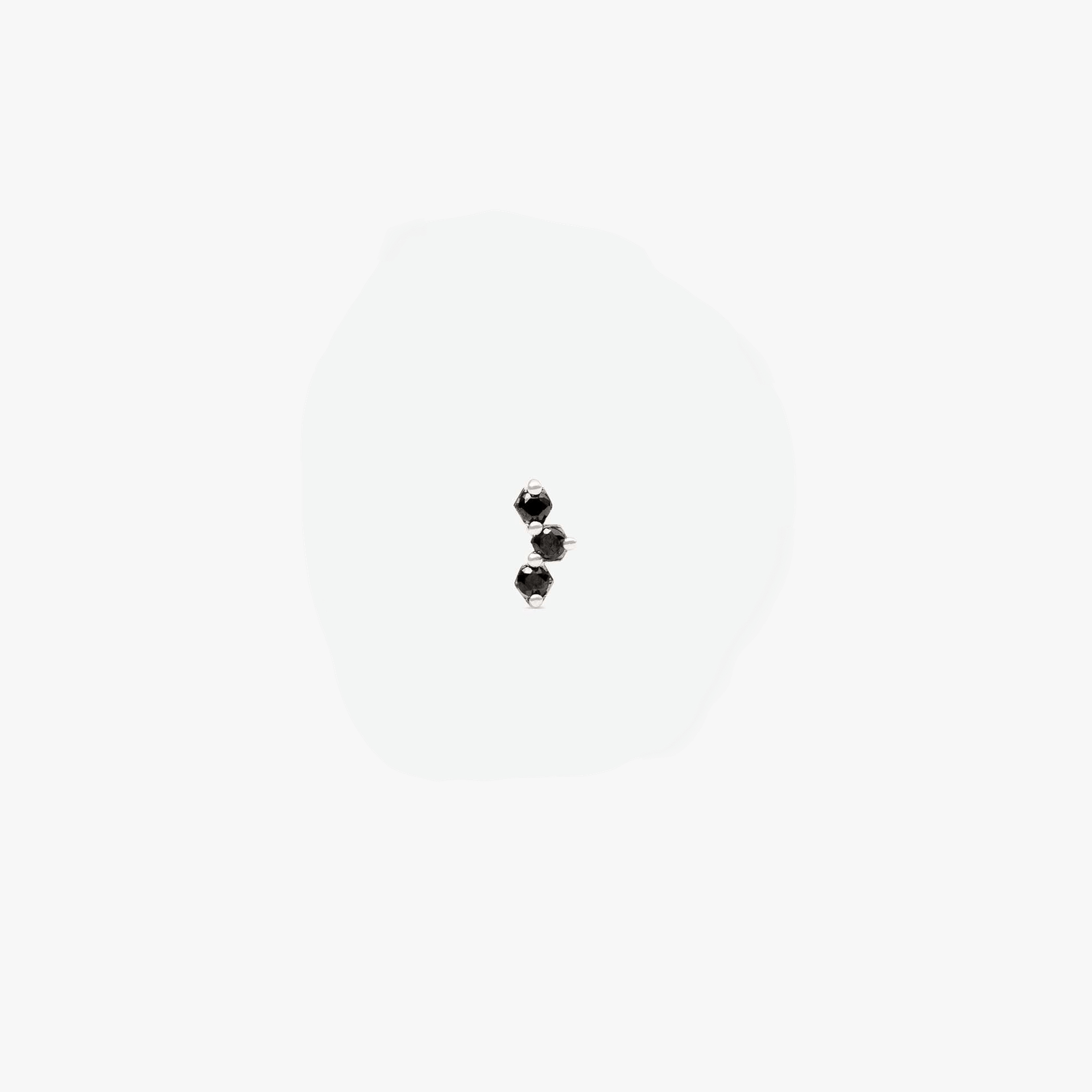 HONEY I'M HOME LABRET BLACK DIAMONDS & WHITE GOLD made by ENNUI