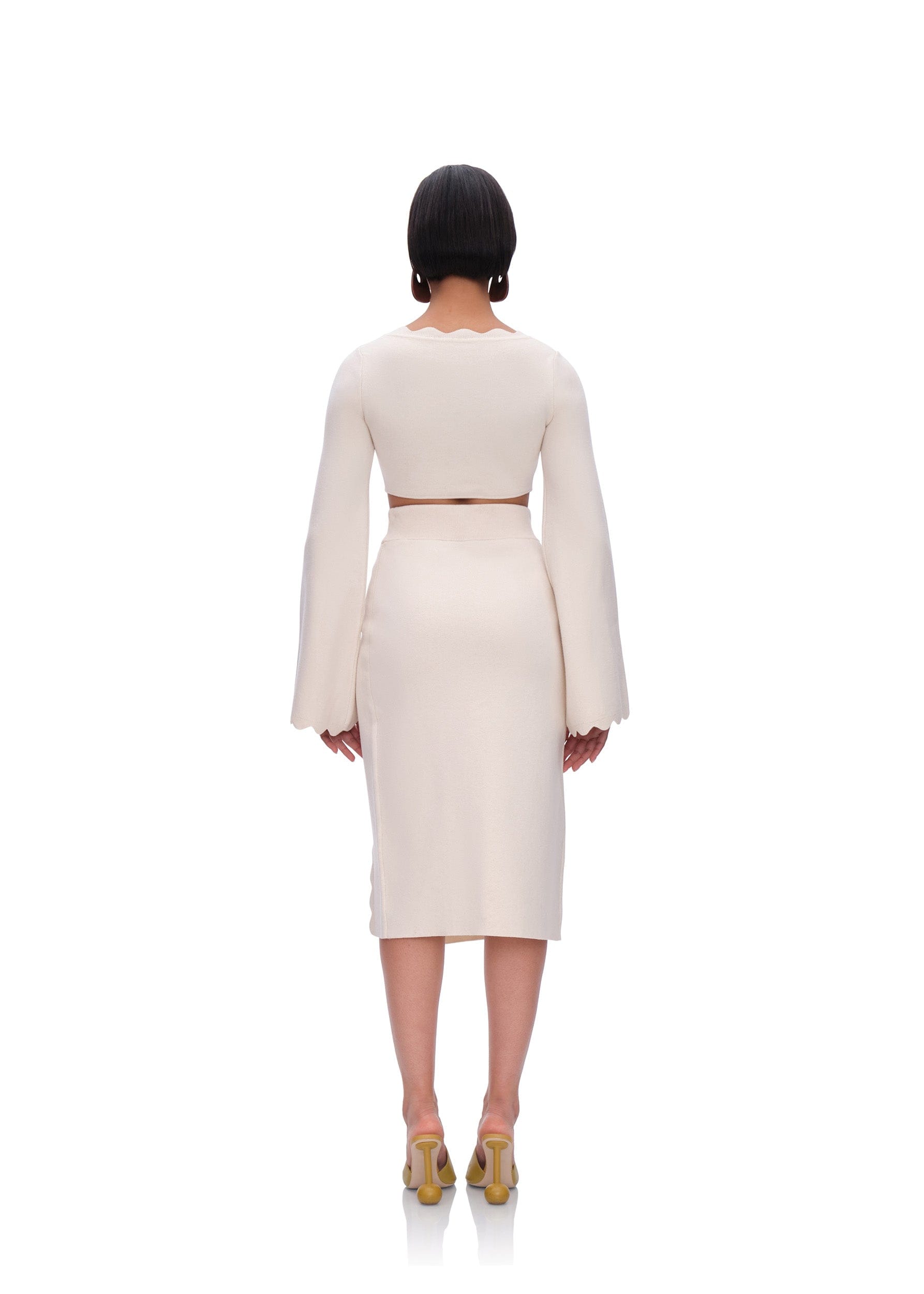 ODA MIDI SKIRT - TUSK made by Andrea Iyamah