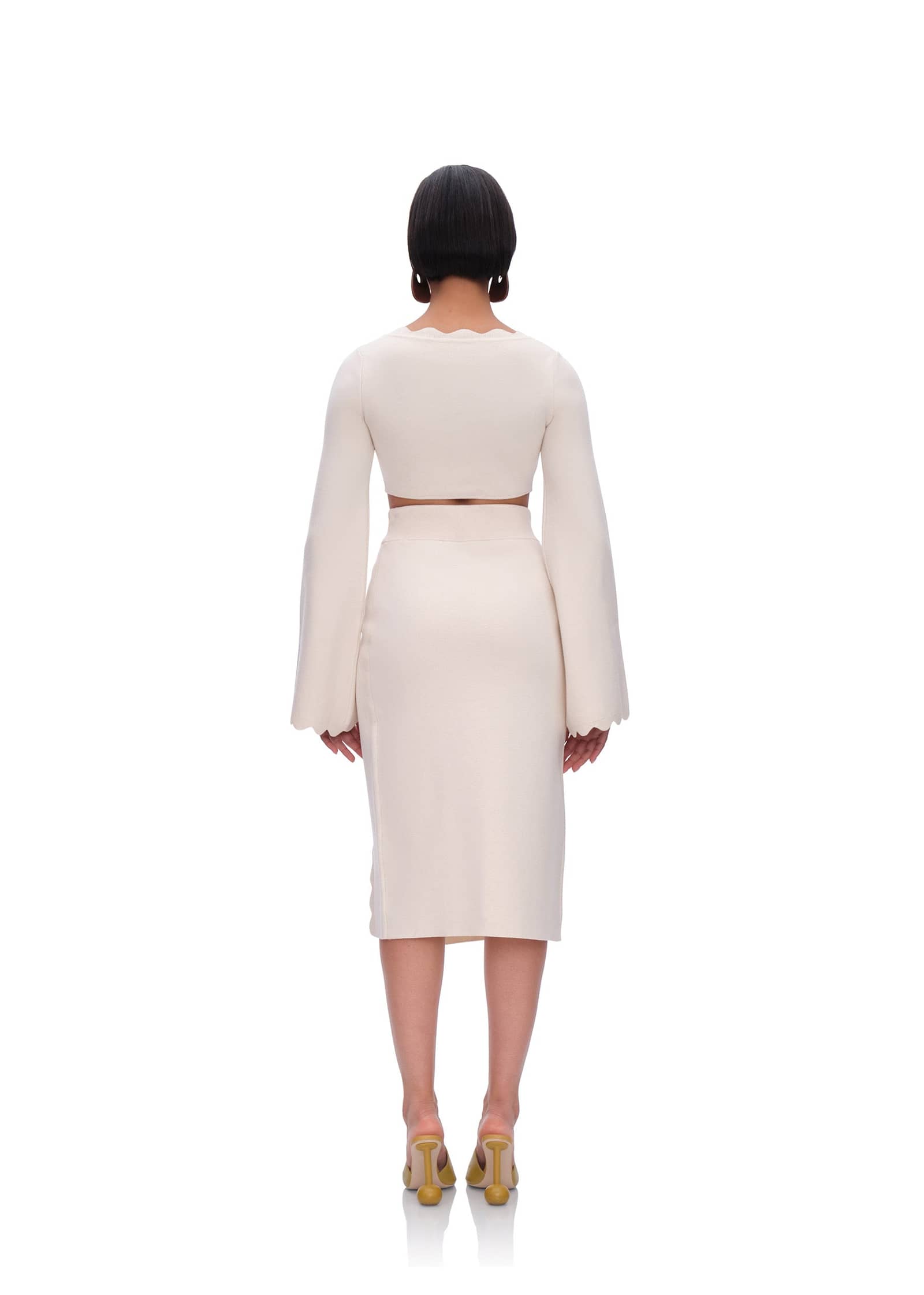 ODA MIDI SKIRT - TUSK made by Andrea Iyamah