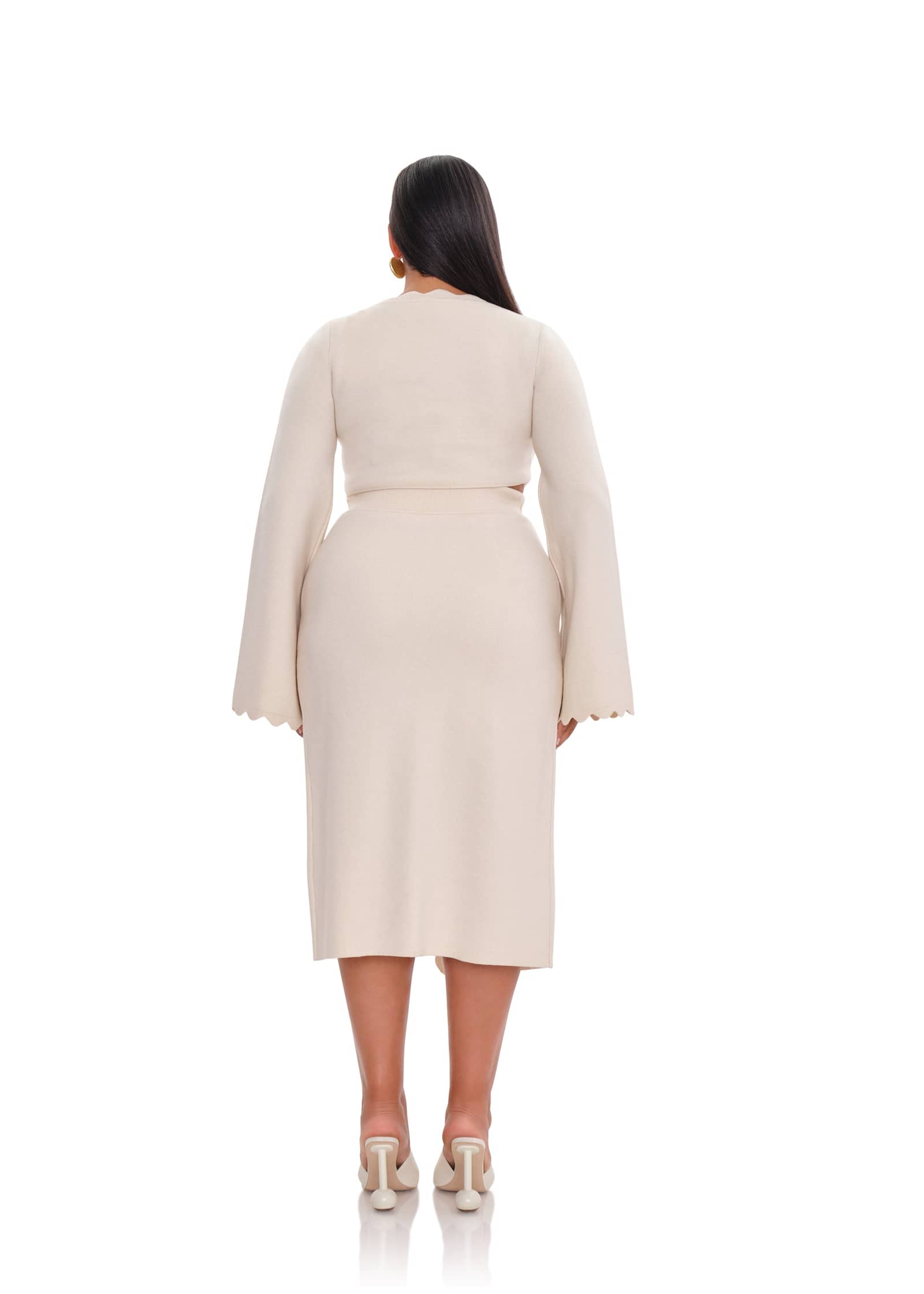 ODA MIDI SKIRT - TUSK made by Andrea Iyamah