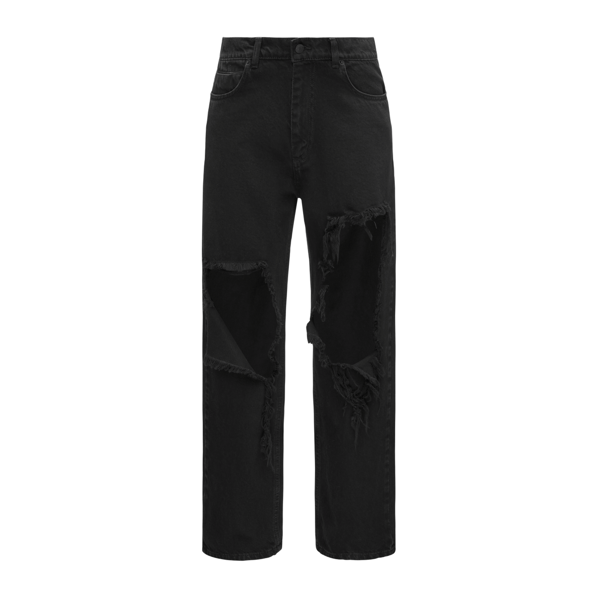 Denim Pants With Holes made by YAVORSKA