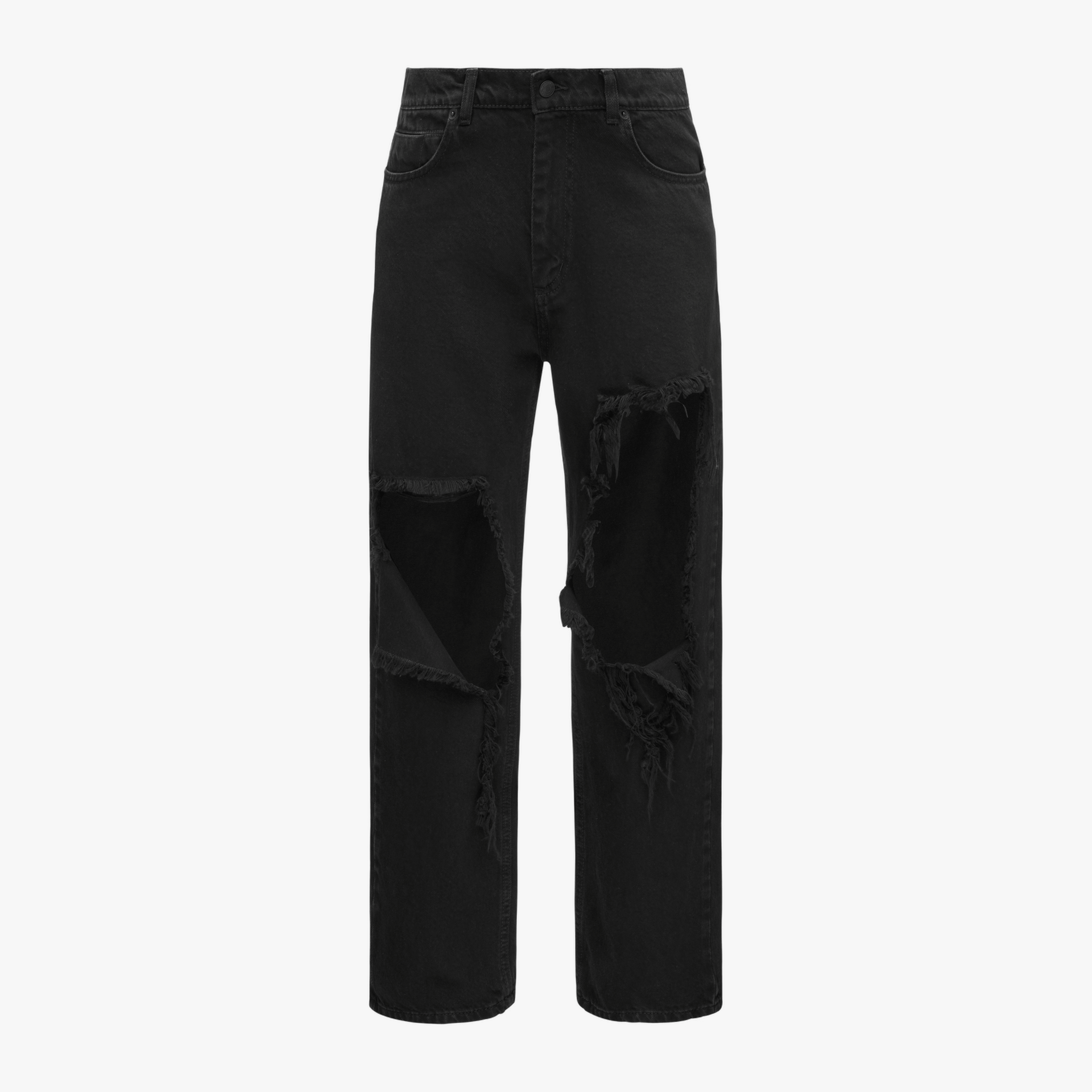 Denim Pants With Holes made by YAVORSKA