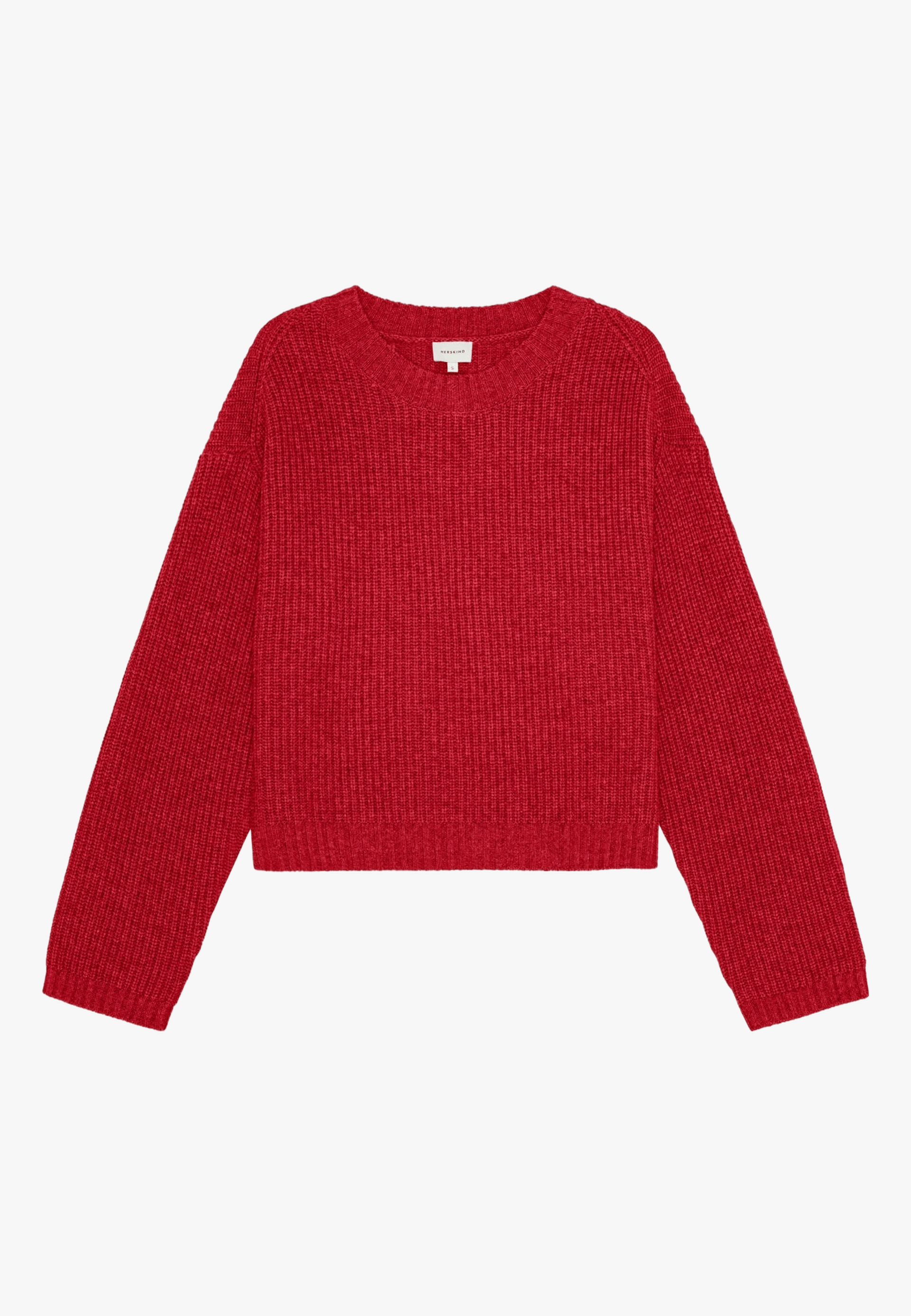 Sabby Knit Blouse - Red made by HERSKIND
