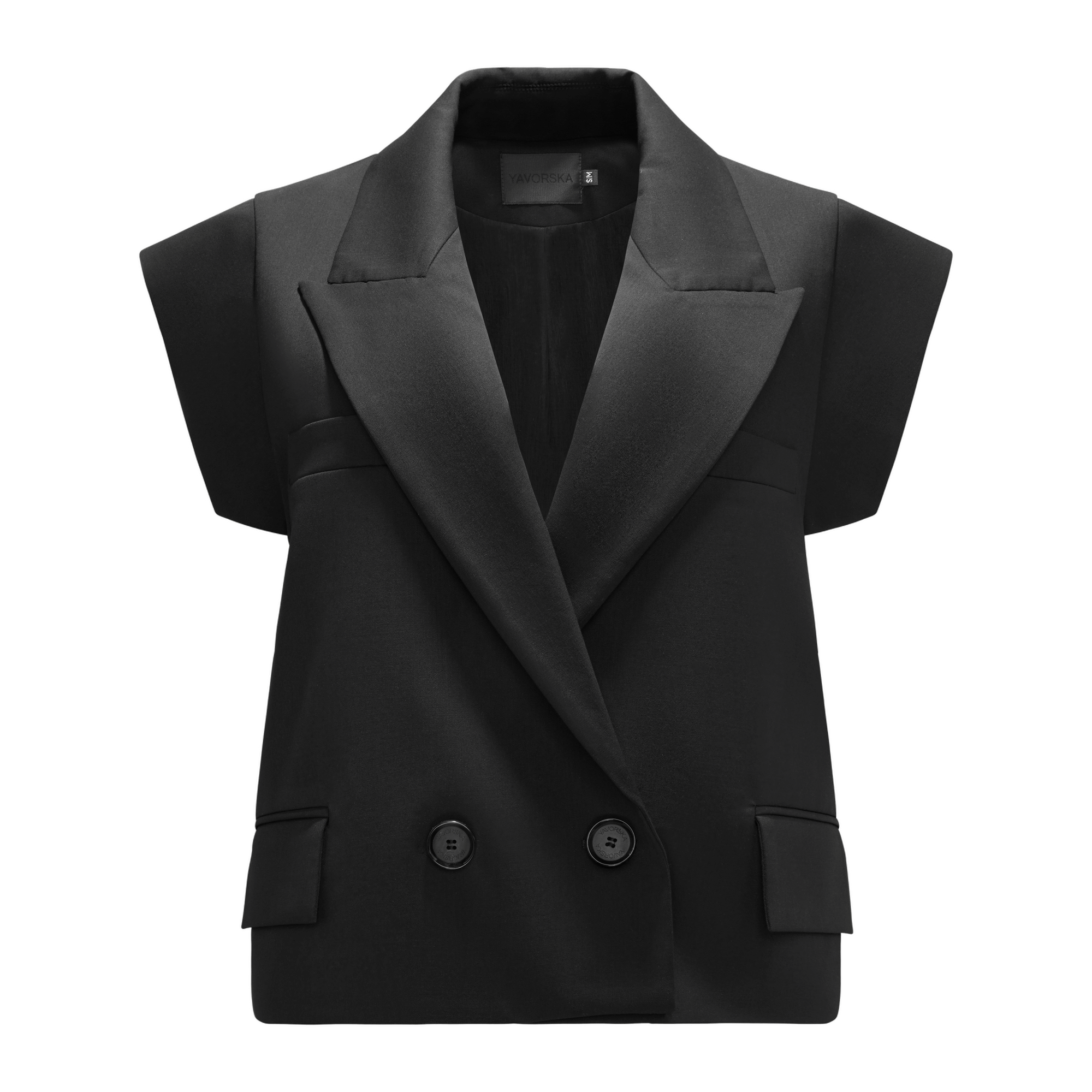 Short Sleeveless Vest made by YAVORSKA