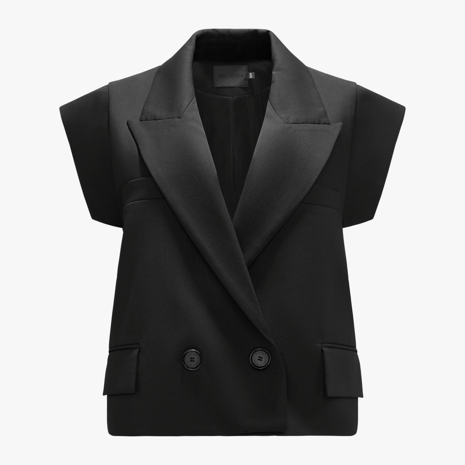 Short Sleeveless Vest made by YAVORSKA