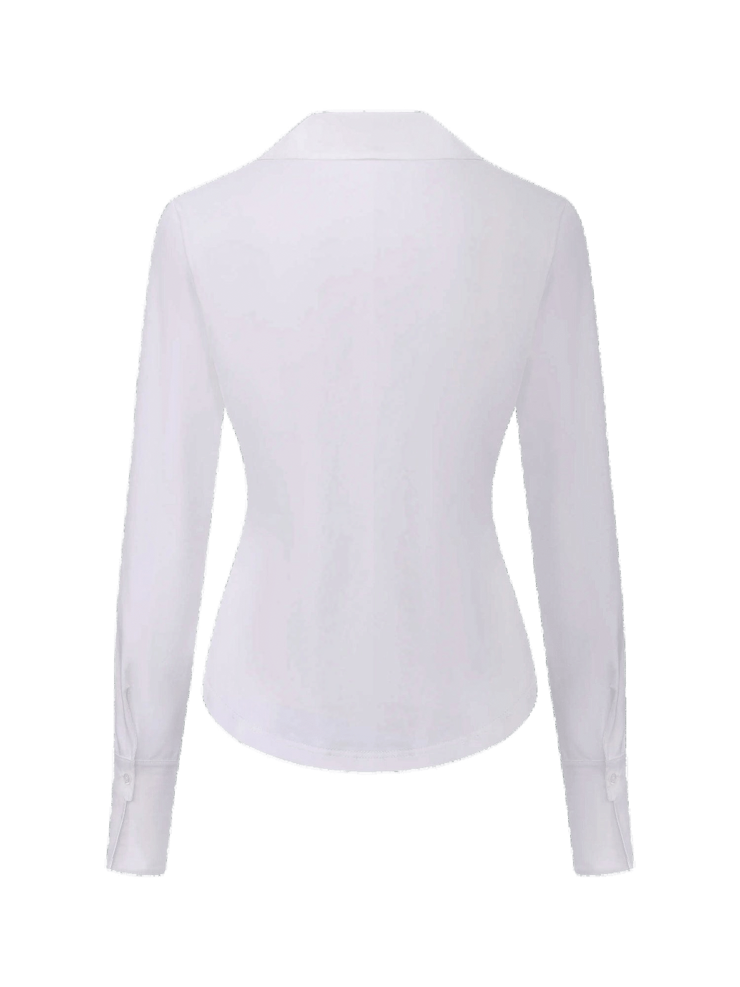 Georgina Tailored Long Sleeve White Button-Down Shirt made by Nana Jacqueline