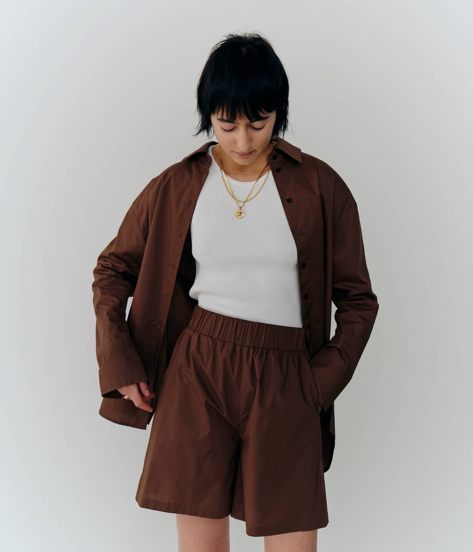 Bryan Shorts - Brown made by HERSKIND