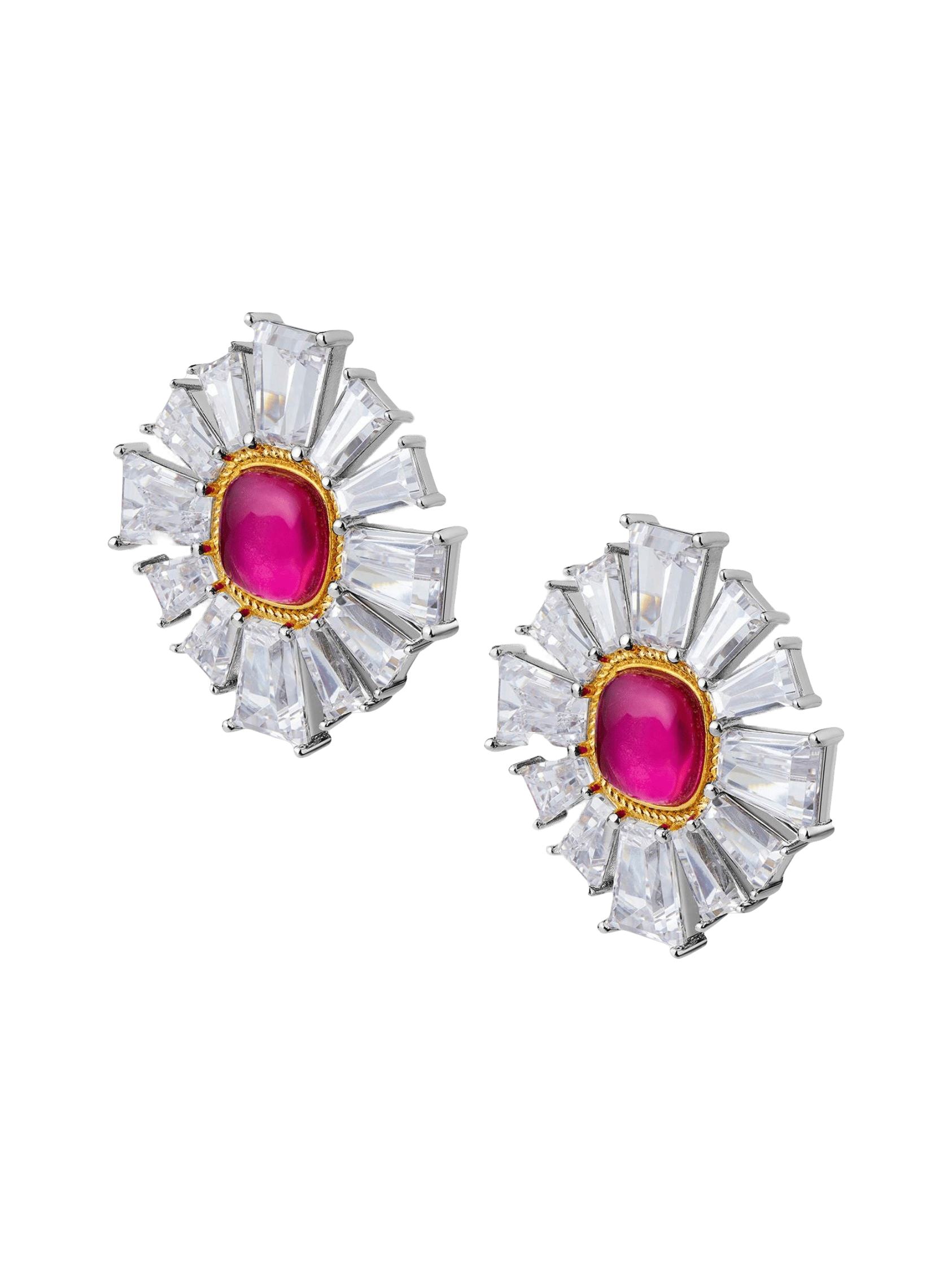 Emily Earrings (Pink) in Pink made by Nana Jacqueline