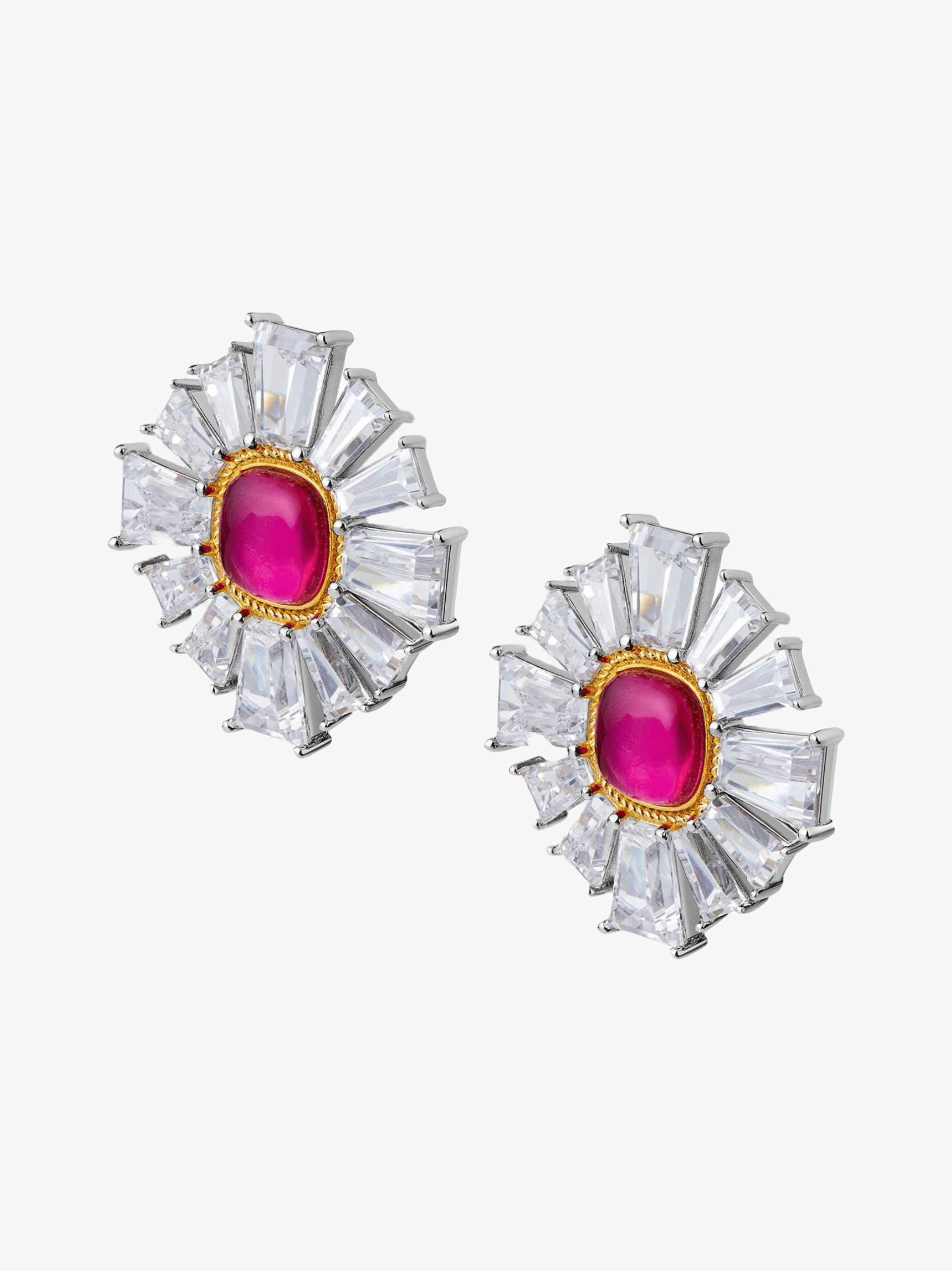 Emily Earrings (Pink) in Pink made by Nana Jacqueline