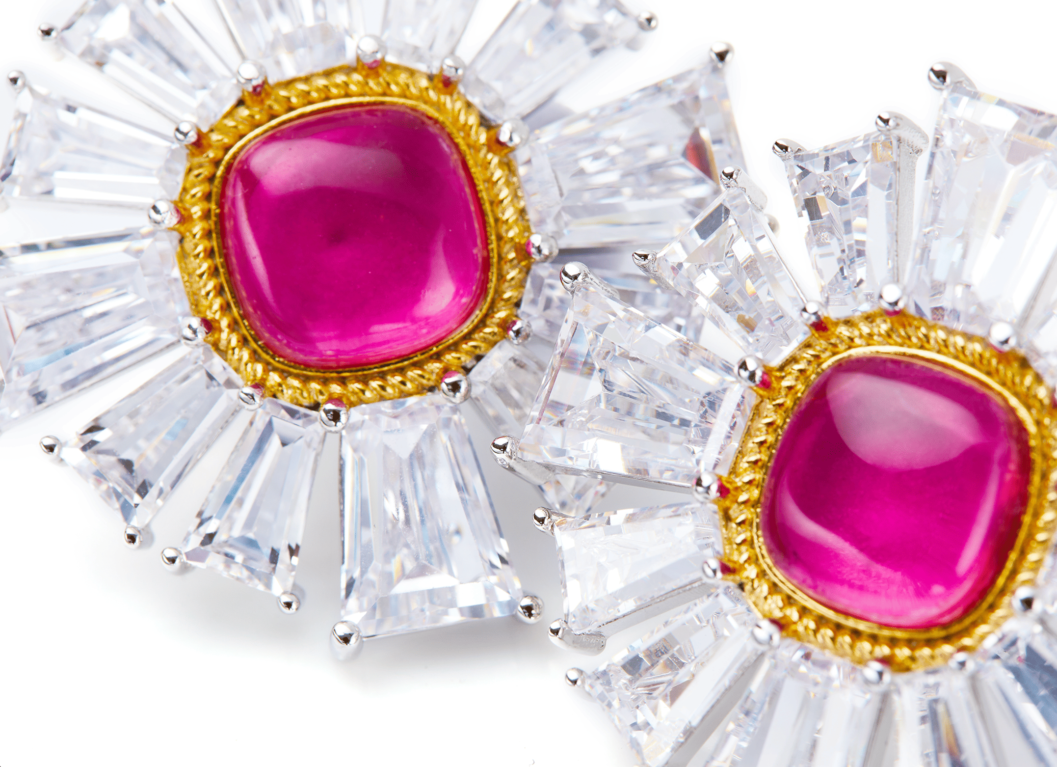 Emily Earrings (Pink) in Pink made by Nana Jacqueline