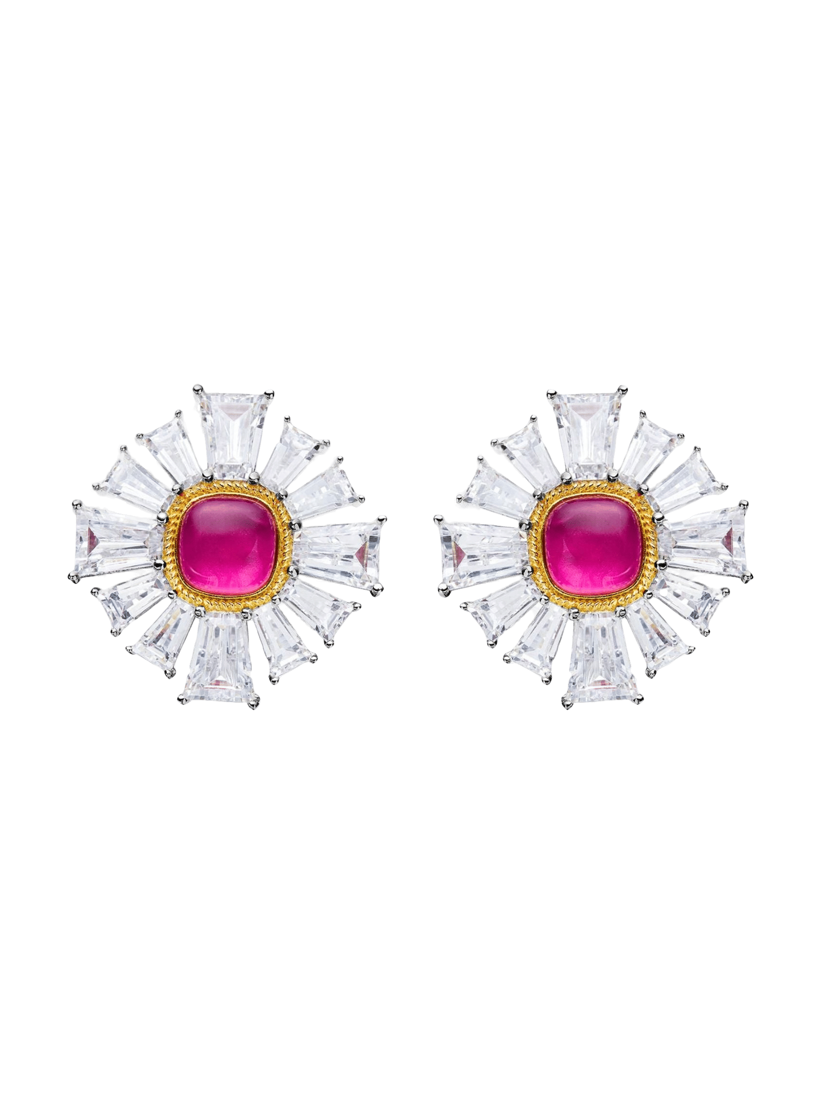 Emily Earrings (Pink) in Pink made by Nana Jacqueline