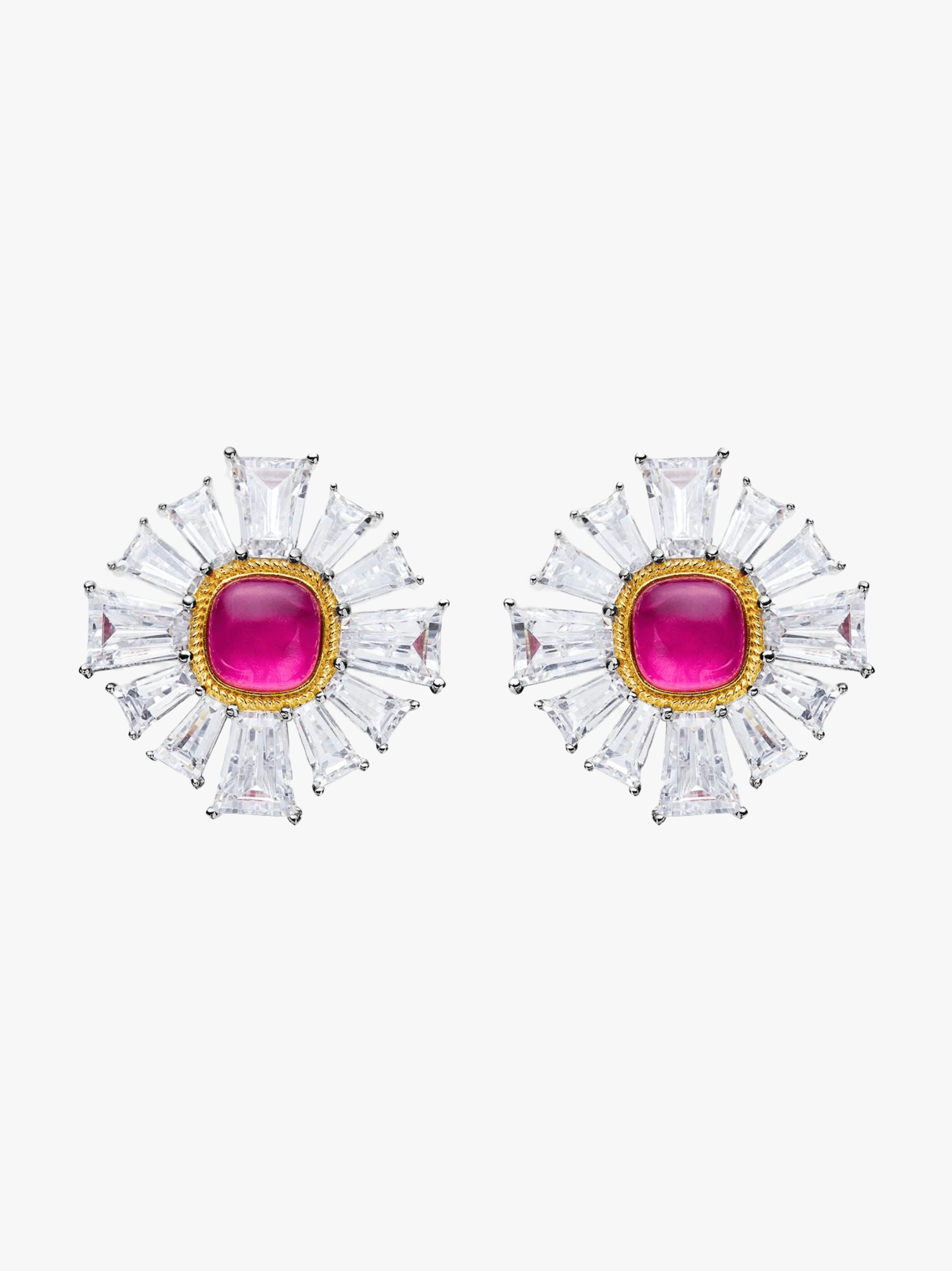 Emily Earrings (Pink) in Pink made by Nana Jacqueline