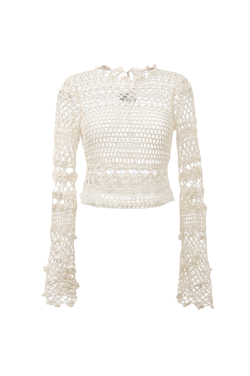 Malva White Handmade Crochet Top made by ANDREEVA