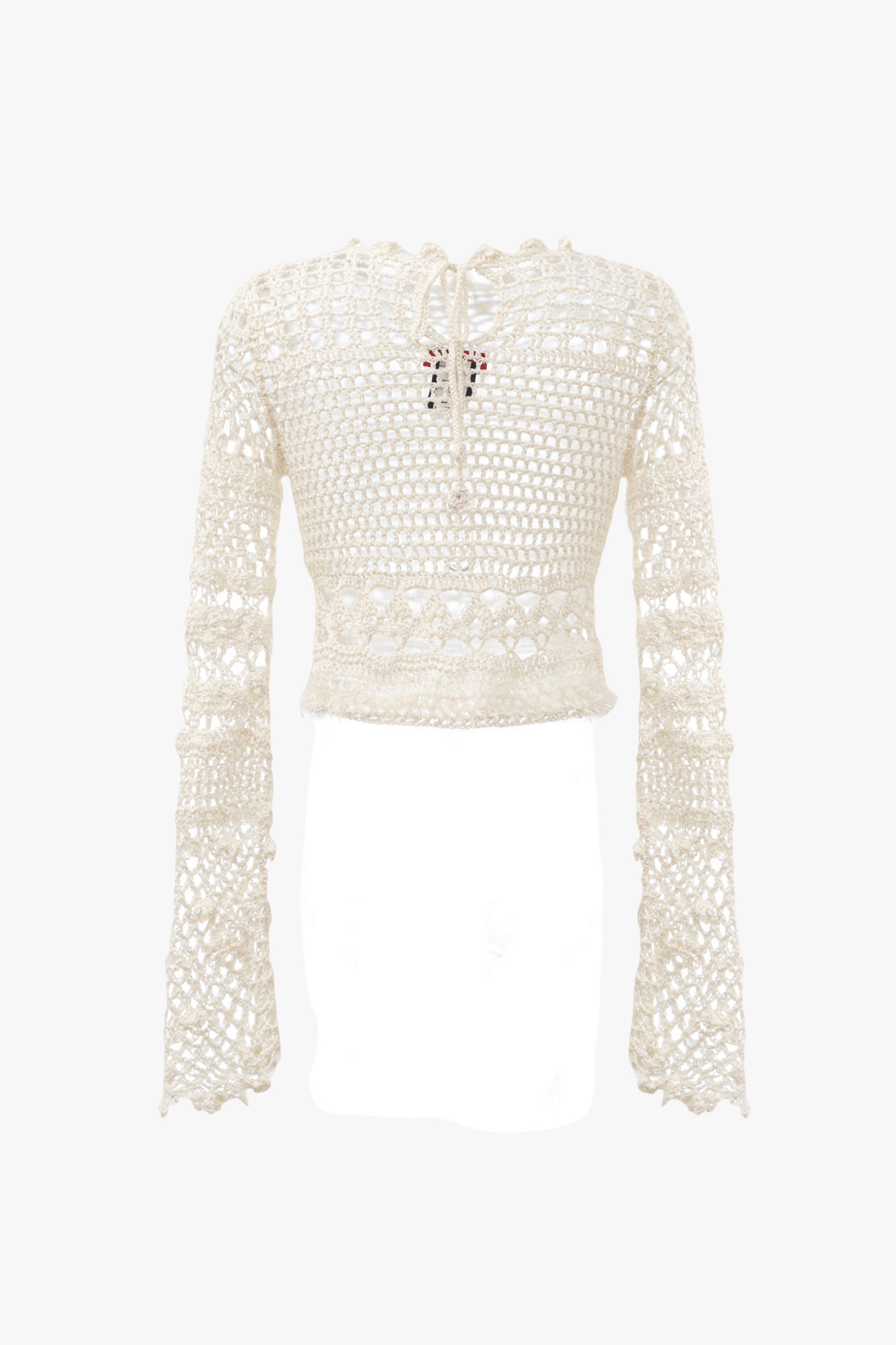 Malva White Handmade Crochet Top made by ANDREEVA