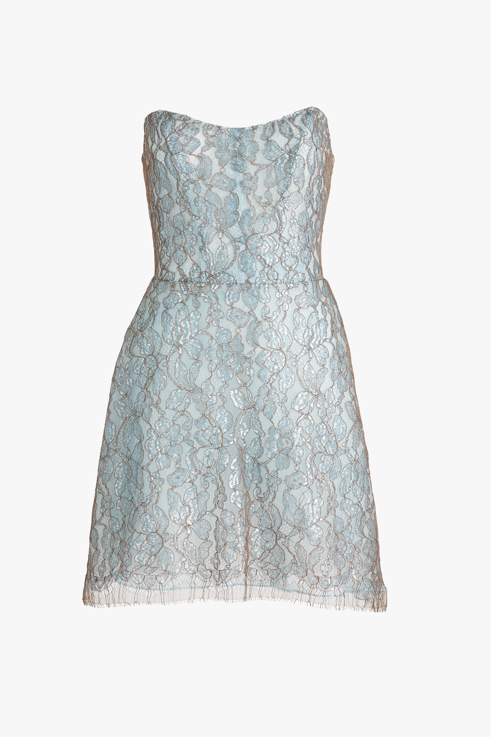 Glacier Lace Mini Dress made by Francesca Miranda