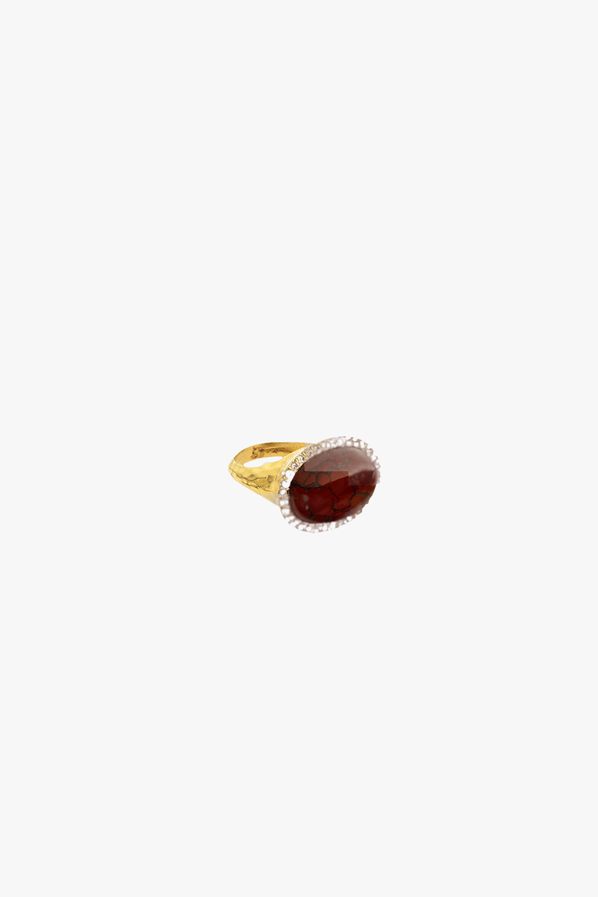 Agate Gold Ring made by Lora Istanbul