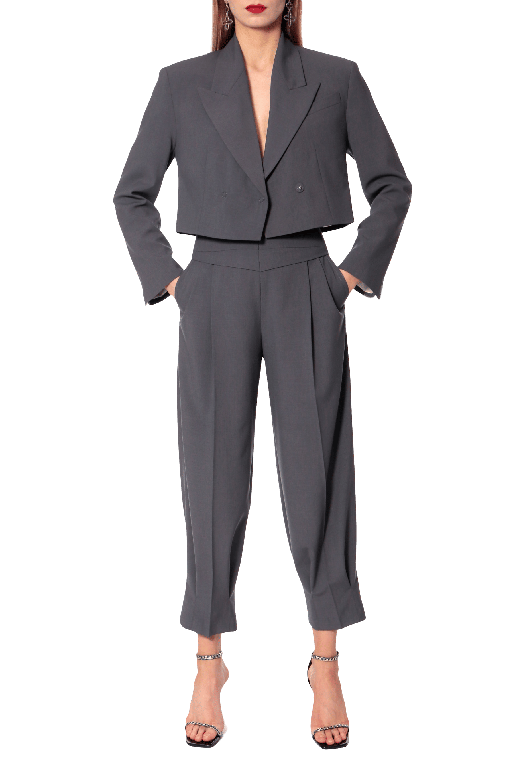 Blazer Giorgia Castlerock in Grey made by HALEWSKI