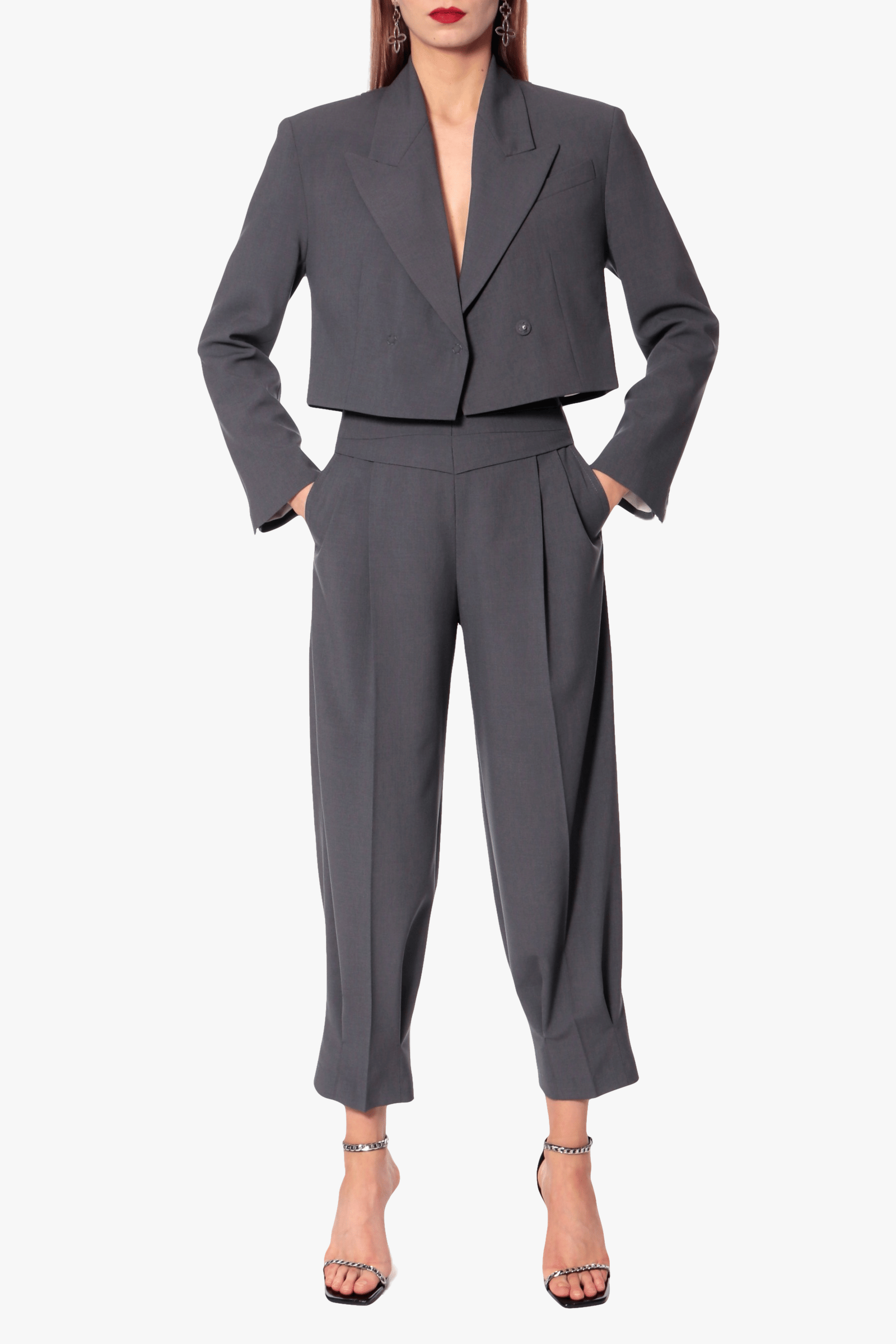 Blazer Giorgia Castlerock in Grey made by HALEWSKI