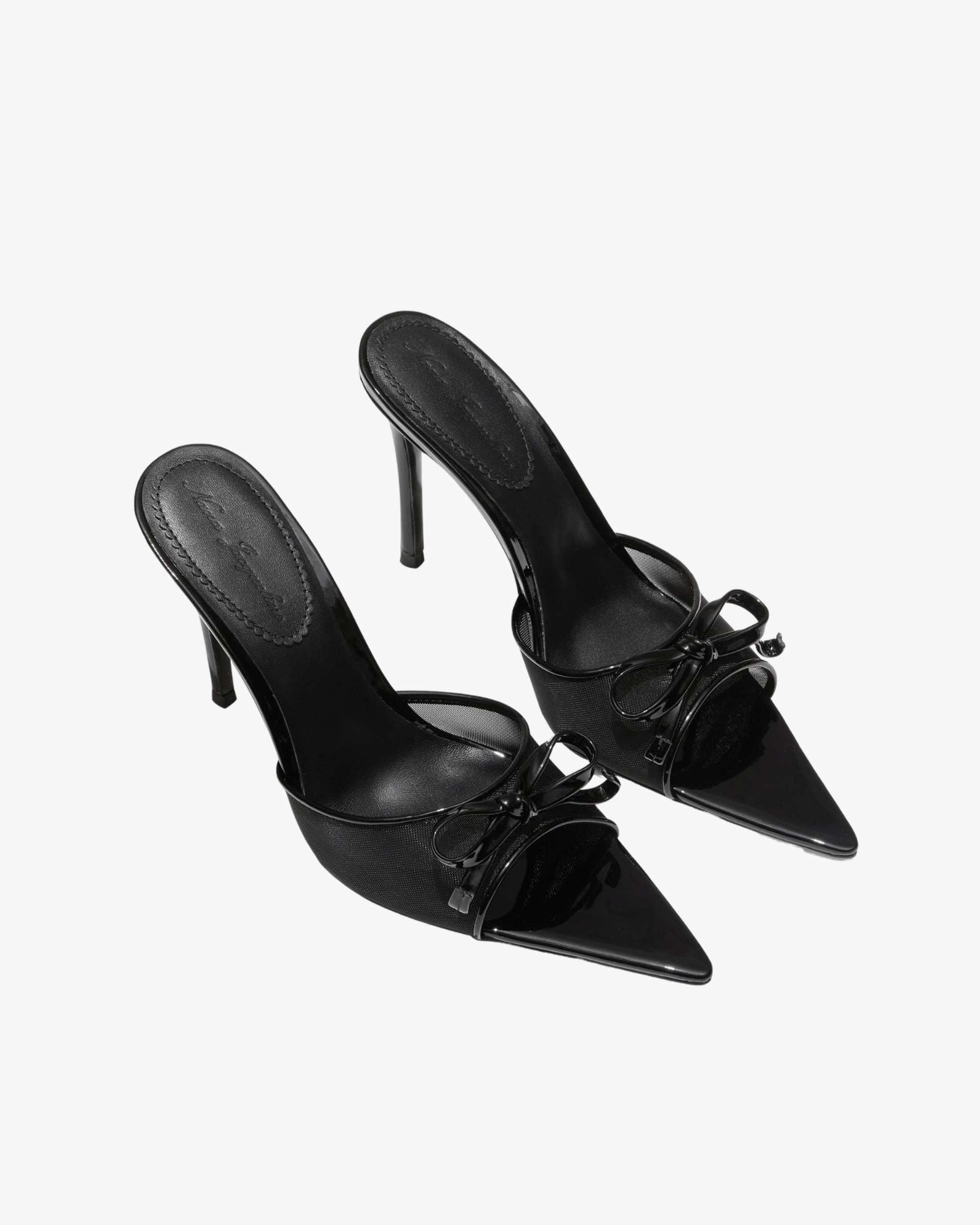 Evie Bow Heels (Black) made by Nana Jacqueline