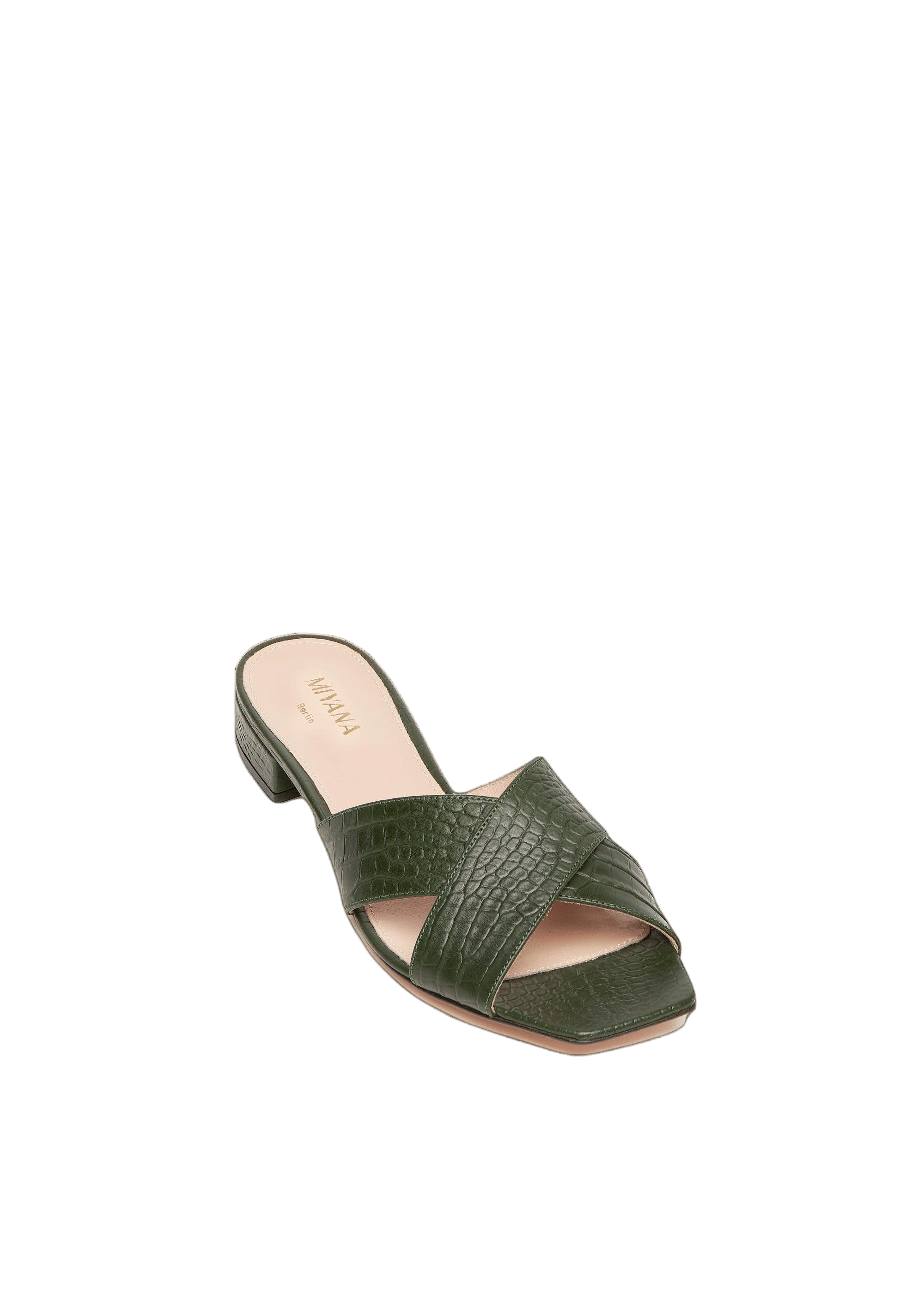 Imani Sandals in Green made by Miyana Berlin