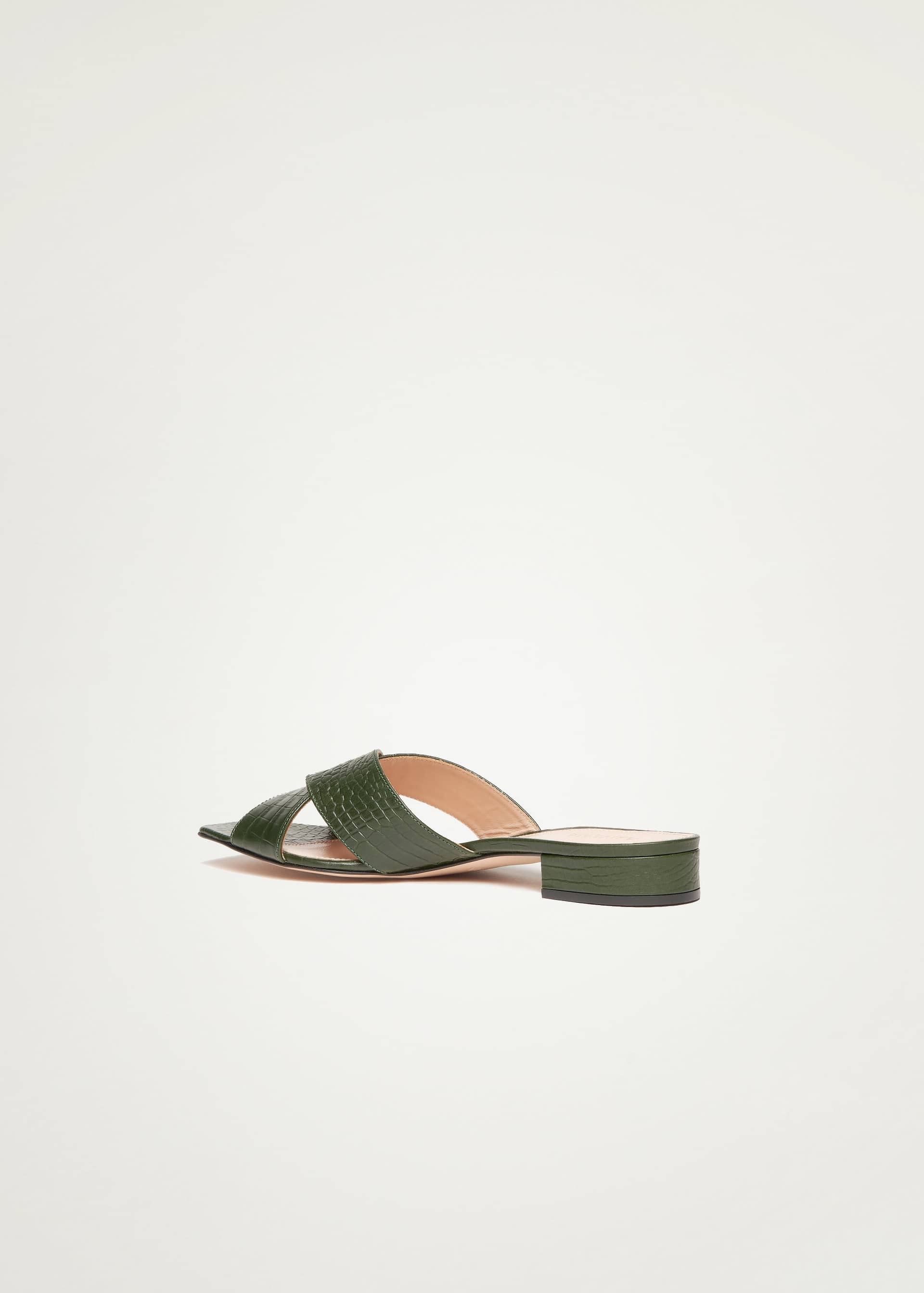 Imani Sandals in Green made by Miyana Berlin