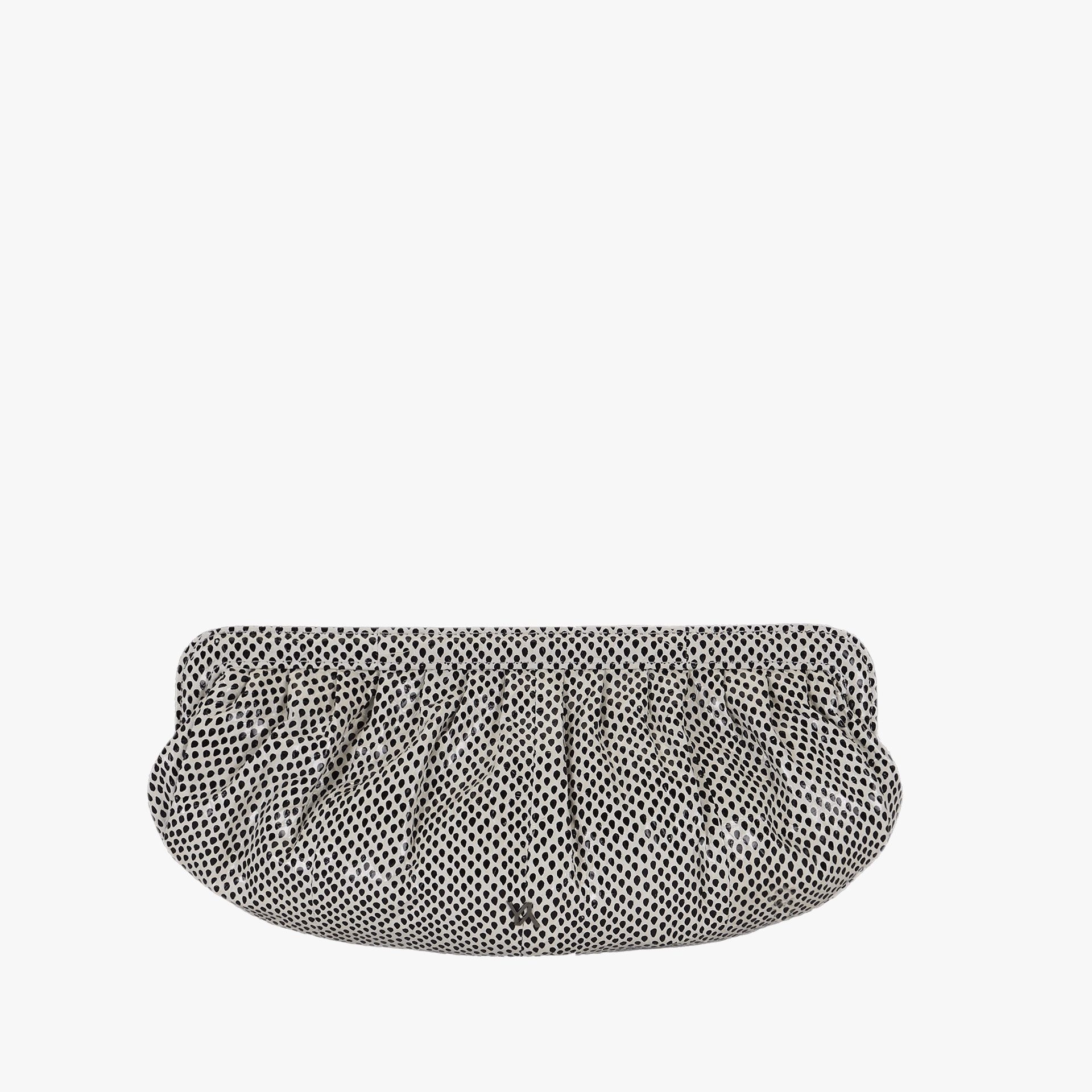 Barcelona water snake white clutch made by Yliana Yepez