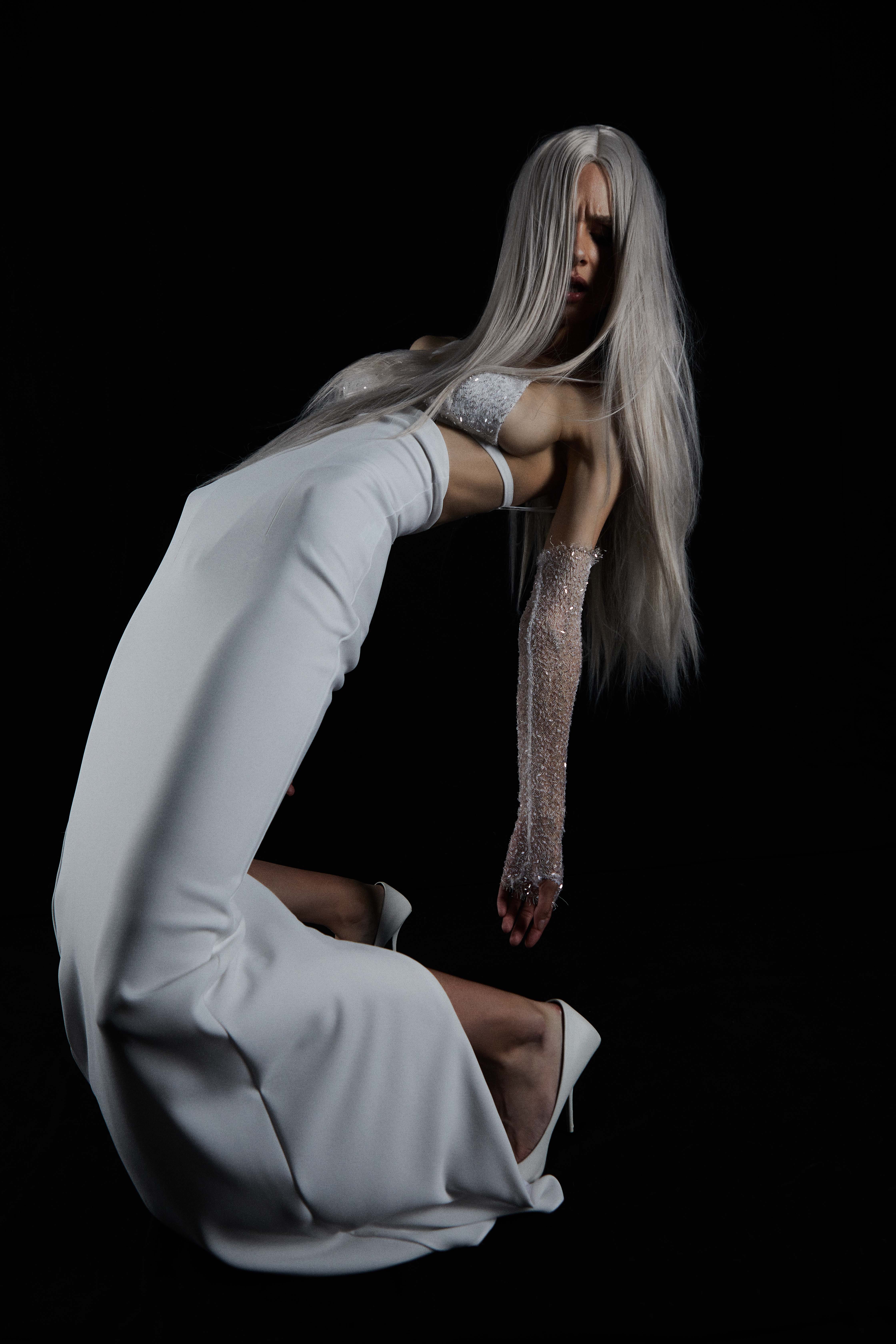 LAILA DRESS in White made by Vestiaire d'un Oiseau Libre