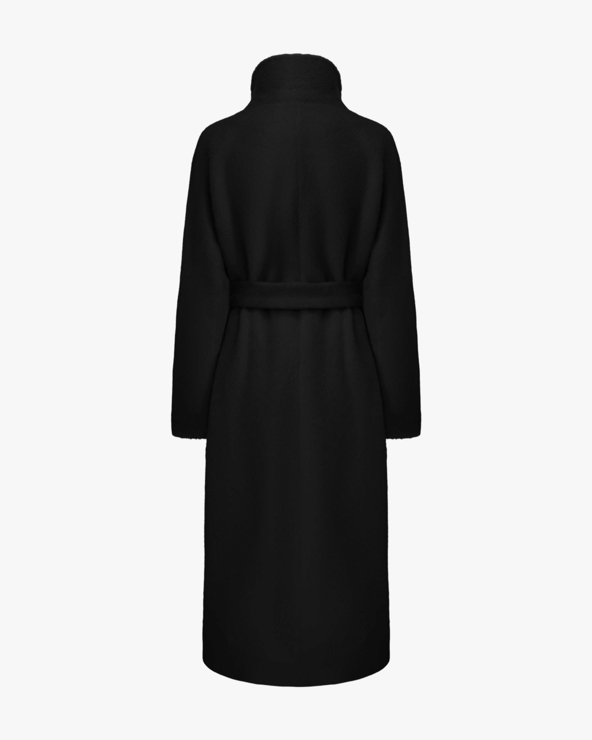 Audrey Long Coat (Black) made by Nana Jacqueline