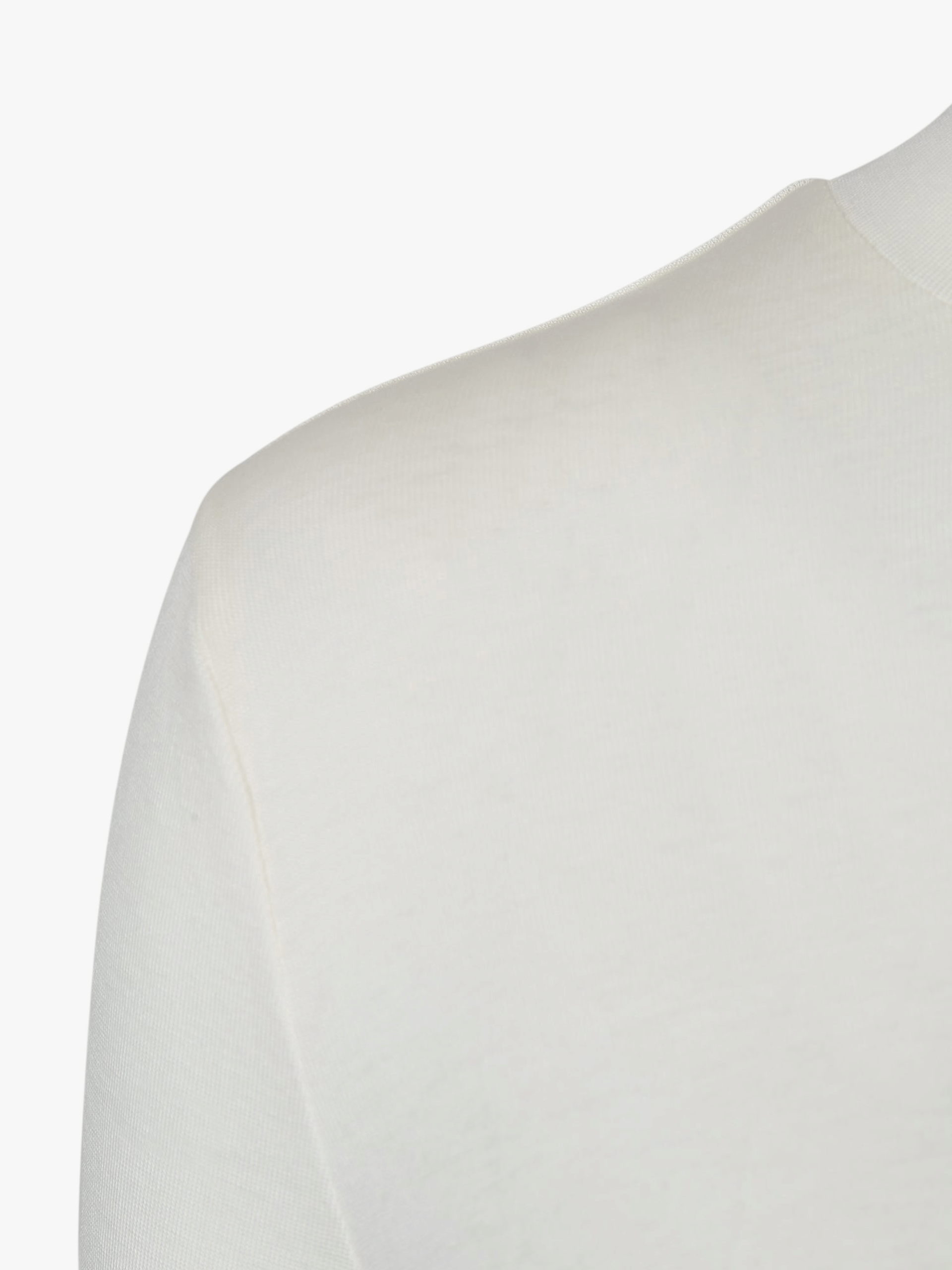 WHITE DRAPED JERSEY CROP TOP made by YIBRI