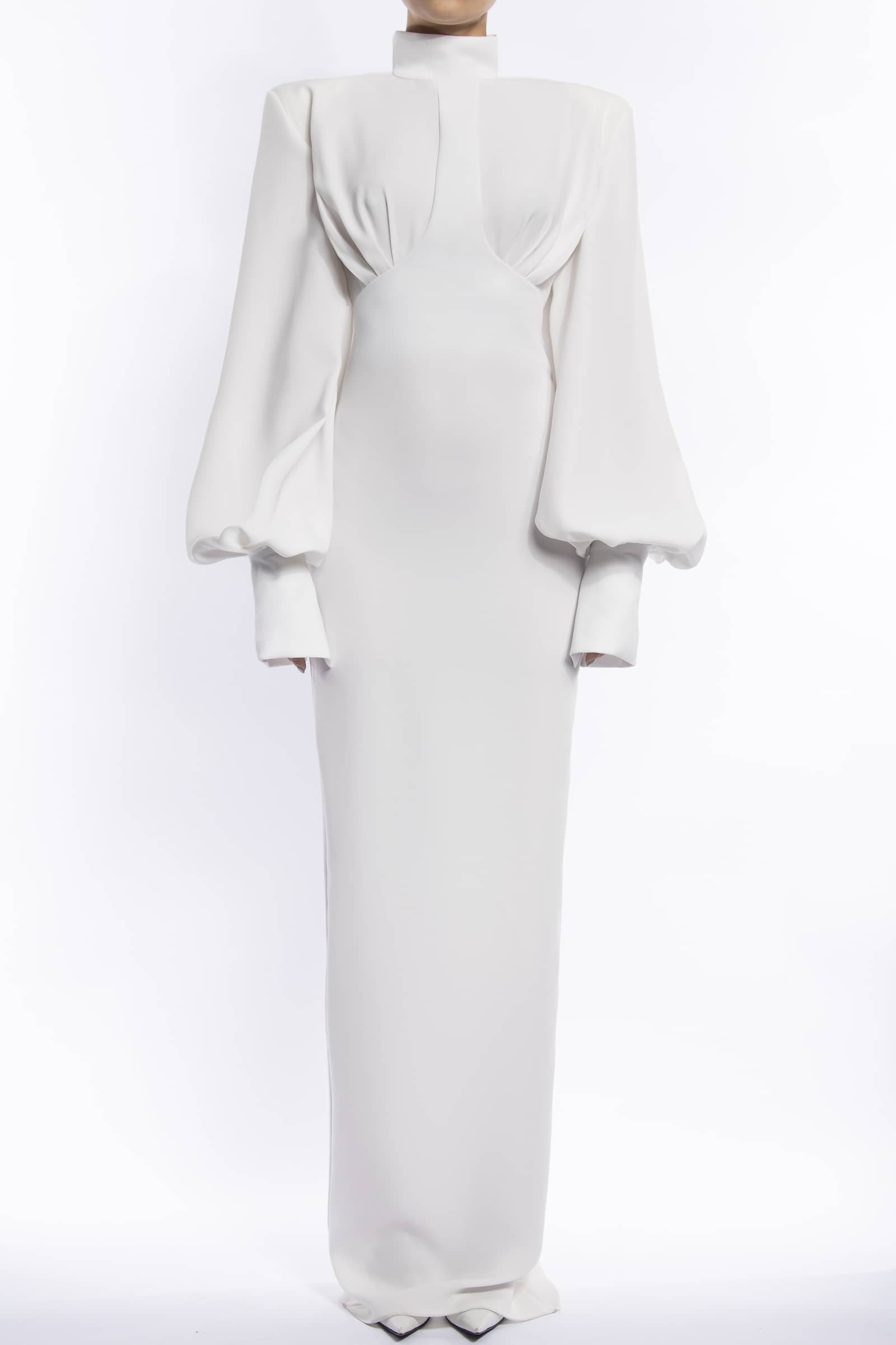 Pearl Dress in White made by Vestiaire d'un Oiseau Libre