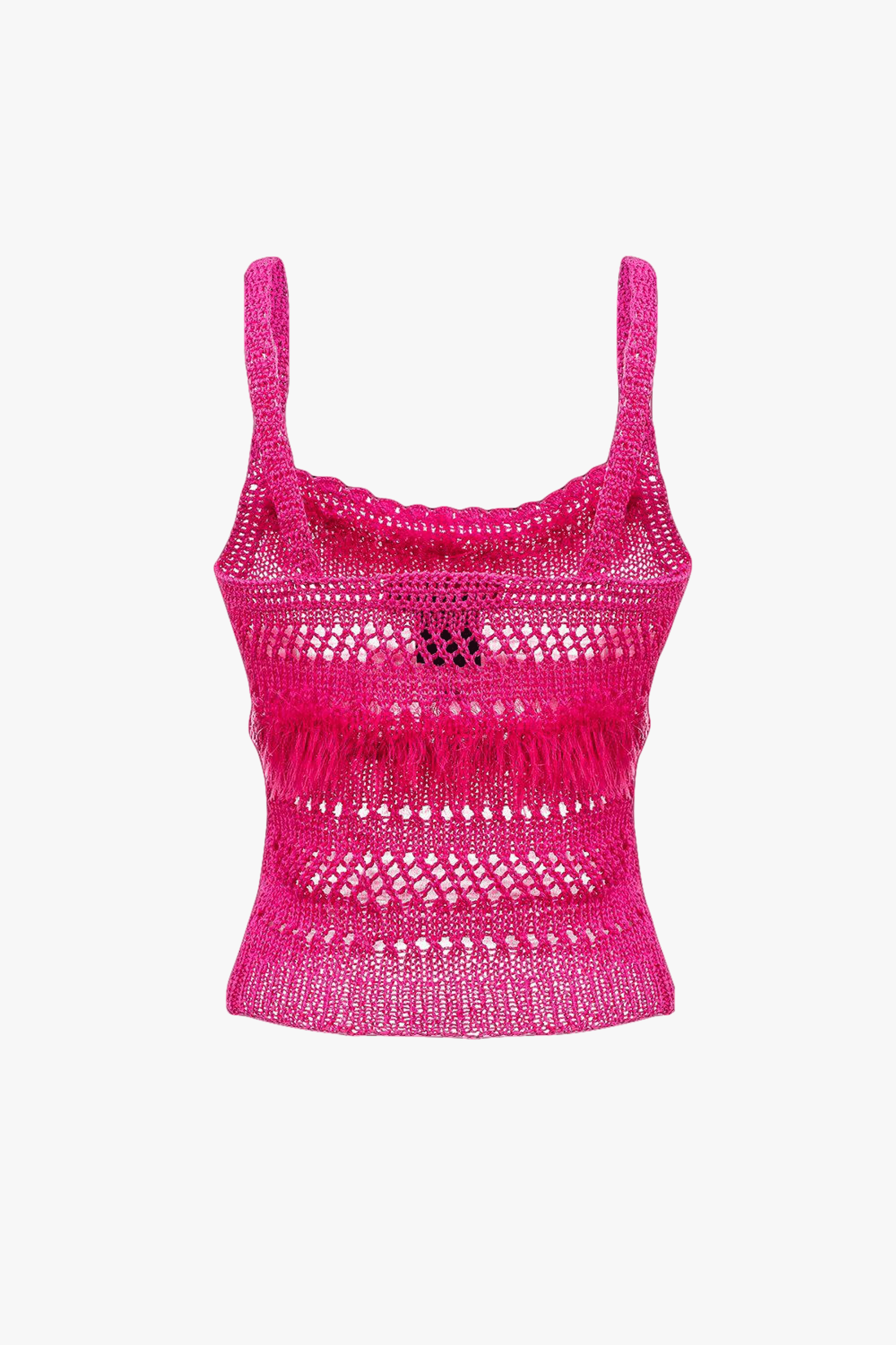 Purple Handmade Knit Top made by ANDREEVA